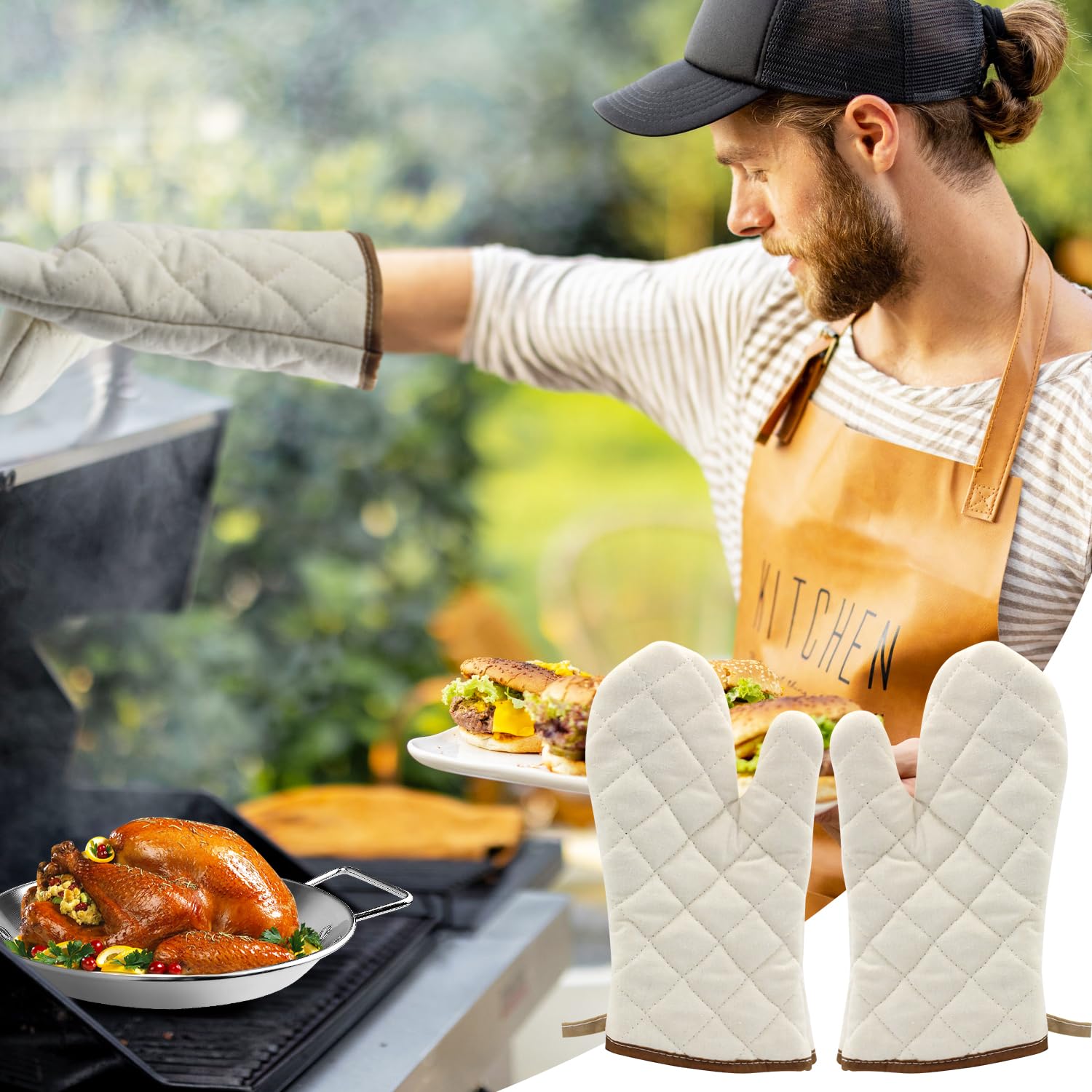 Al Pastor Skewer For Grill -Vertical Barbecue Stand Al Pastor, Kebabs, Shawarma, Gyros, With 10.5 Inch Base Plate And 3 Detachab