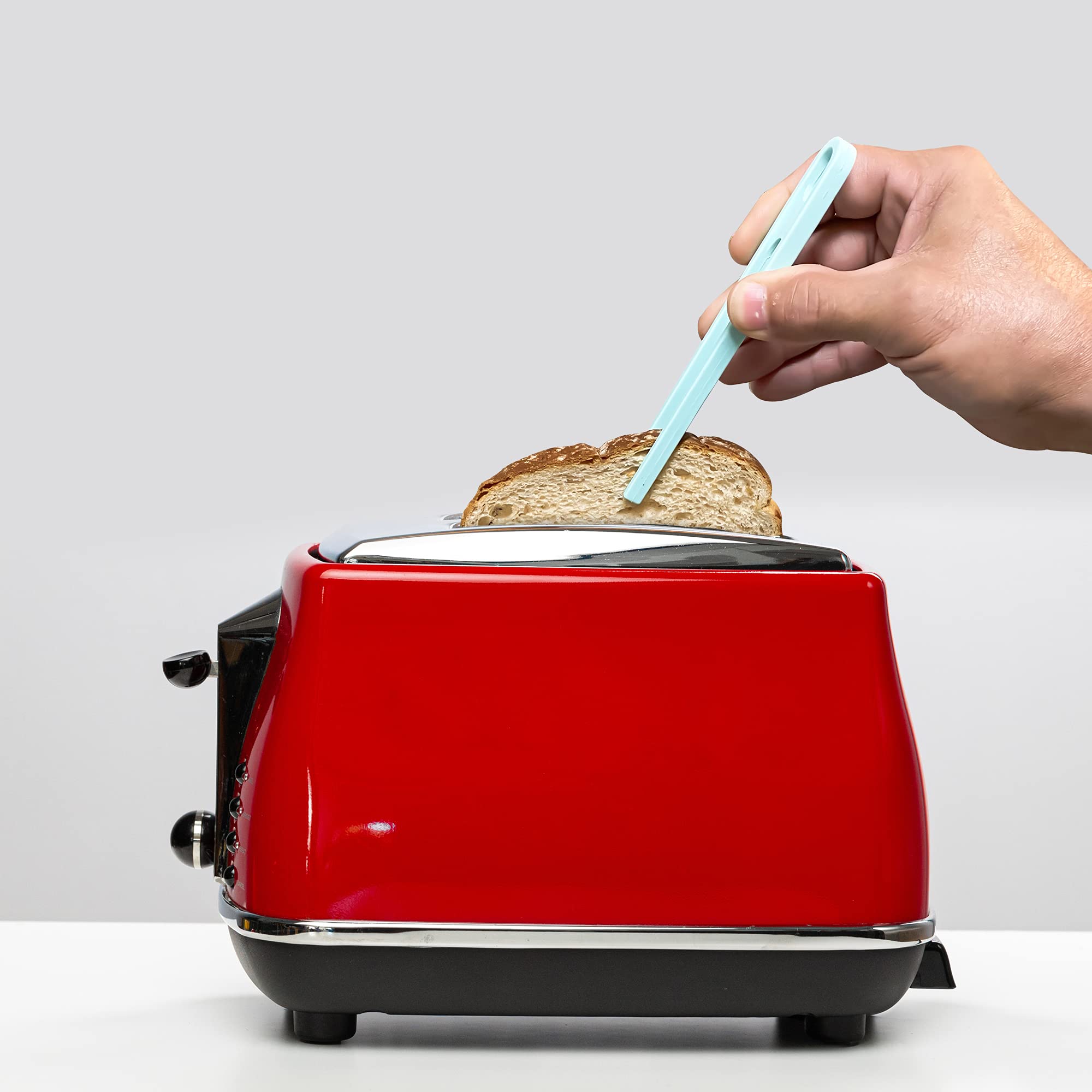 Toaster Tongs - (Set Of Two) Silicone Tongs For Cooking - Toast Tongs - Salad Tongs - Cooing Tongs - Rubber Tongs - Plastic Tong