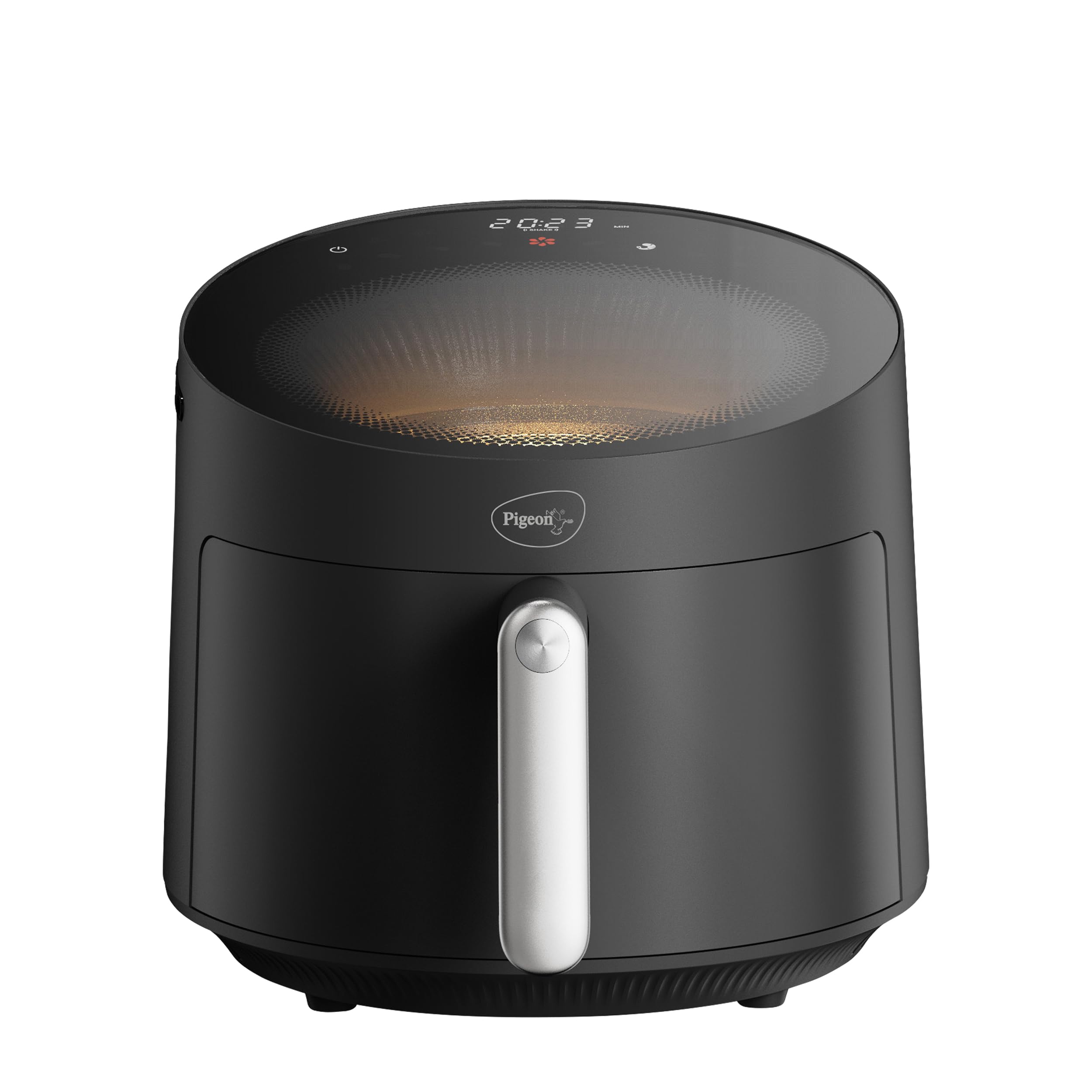 Pigeon By Stovekraft Stellar Air Fryer Large 5.5L | 1500W Bladeless Airfryer | Unique See Through Top View Glass | 360 Airwhirl 