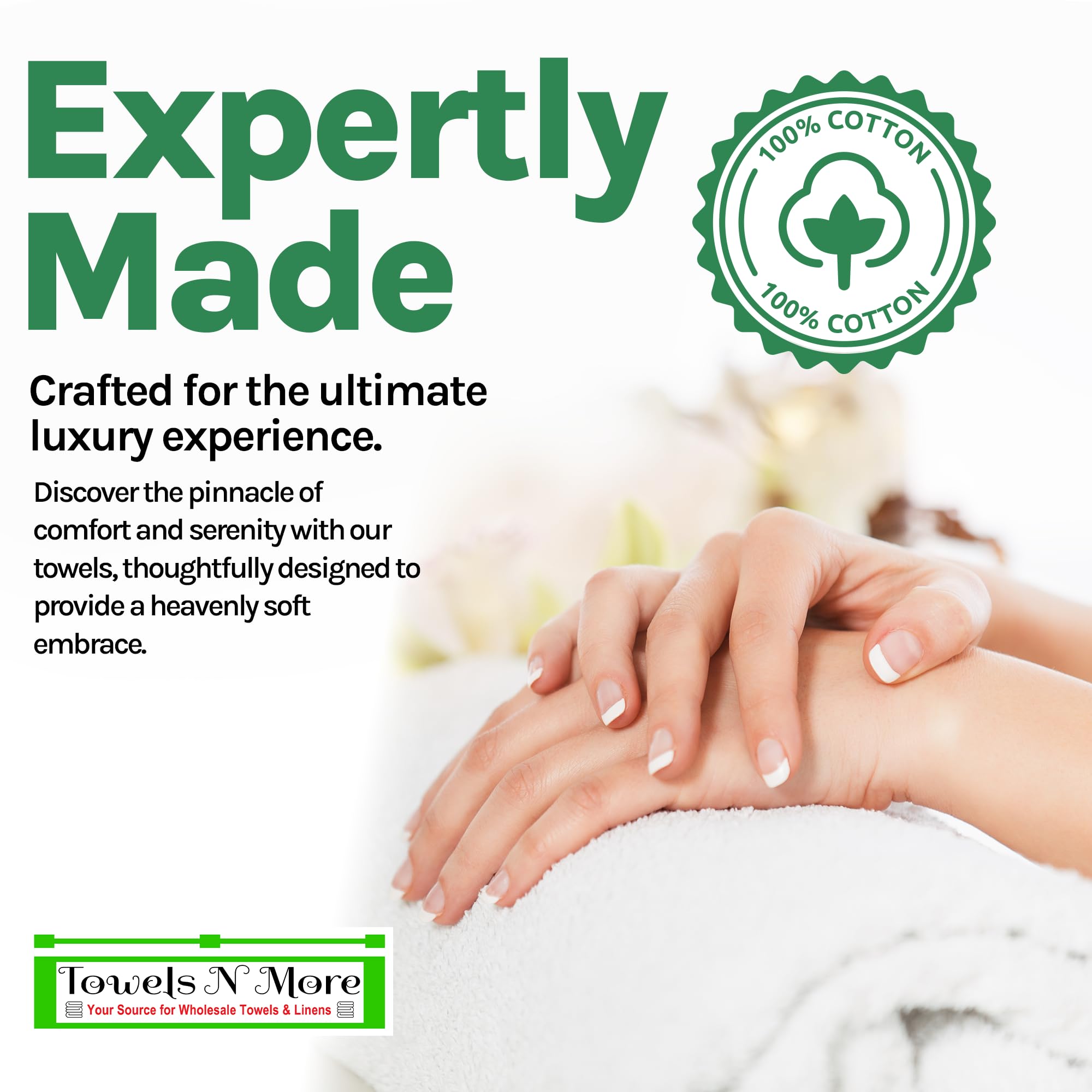 Towels N More 6 Pack 22''X44'' Small Light Weight Gym Towels Or Can Be Used As Quick Dry Bath Towel Or Salon Towel, 100% Ring Sp