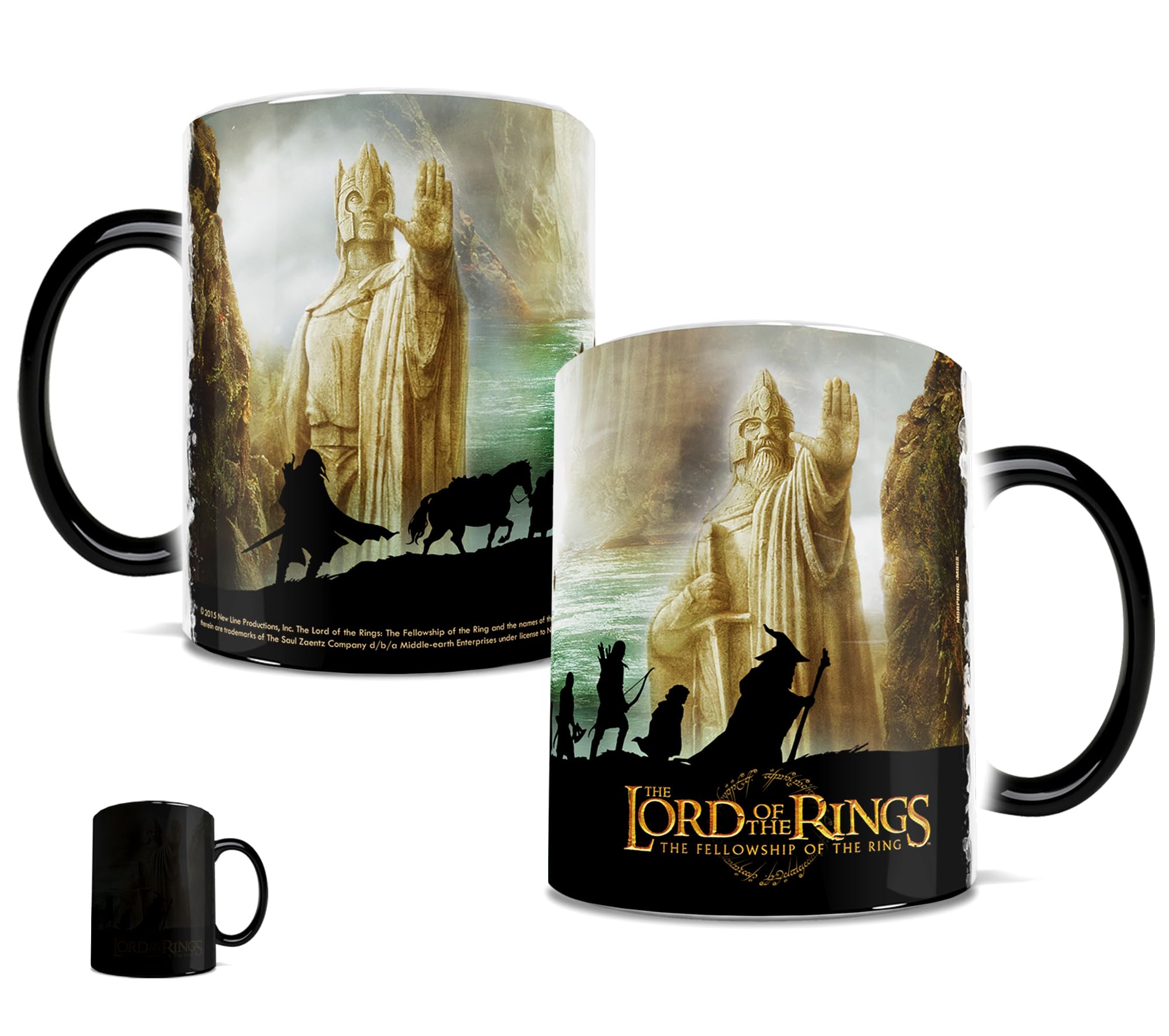 Morphing Mugs Lord Of The Rings (The Fellowship Of The Ring) Ceramic Mug, Black