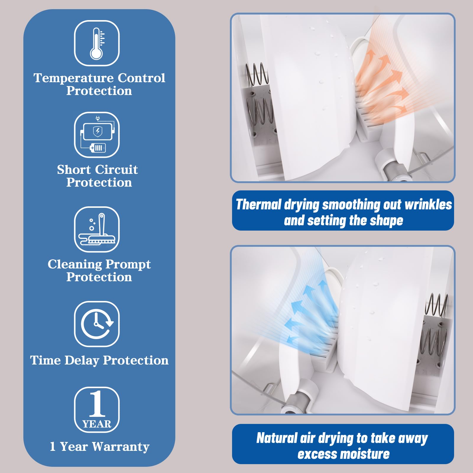 Automatic Cap Cleaner With Steam And Dry,Steam Cleaning&Ironing And Drying For Bucket Hat Baseball Cap,Hat Cleaner&Dryer For Tru