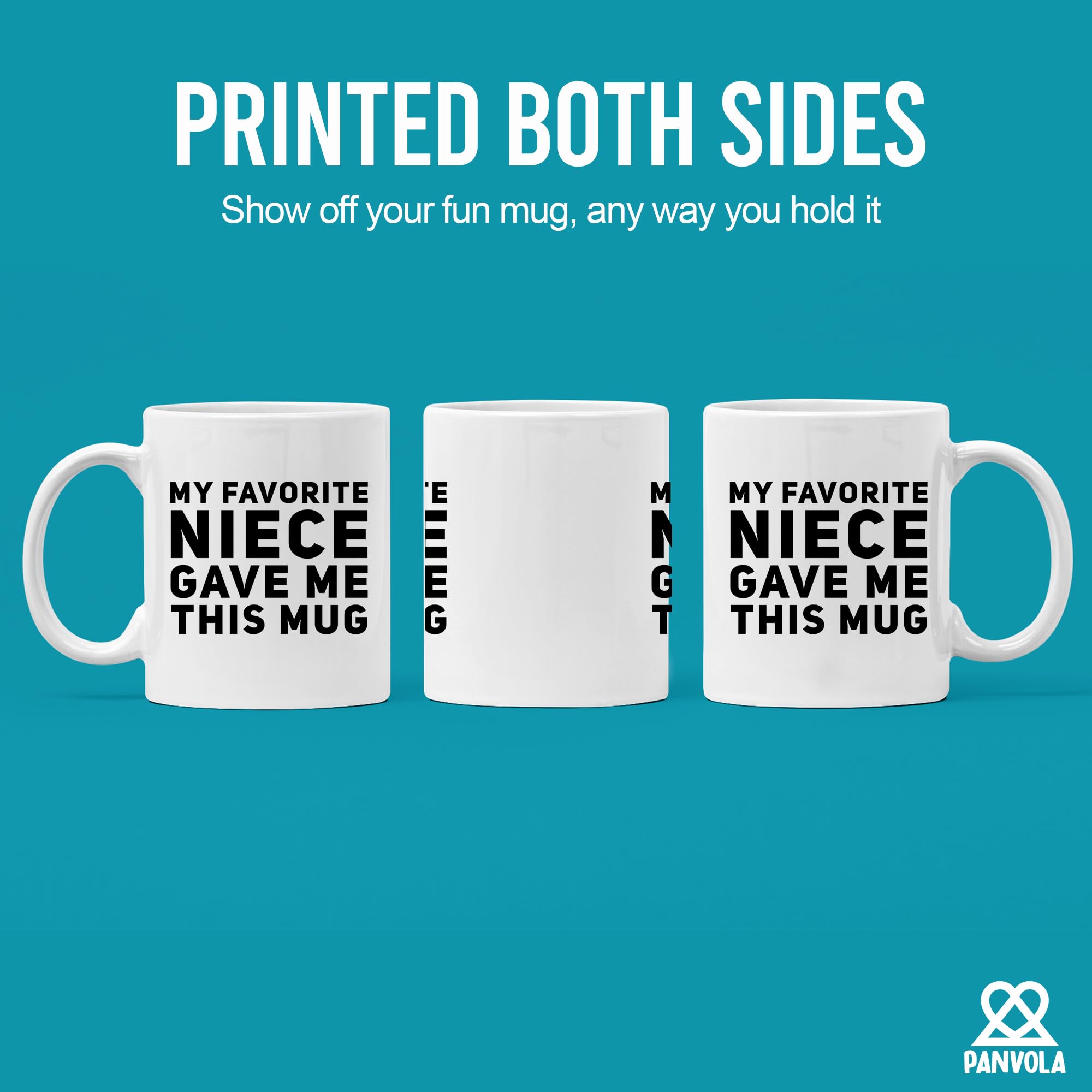 Panvola My Favorite Niece Gave Me This Mug Funny Gifts For Aunts And Uncle Birthday Celebration Worlds Best Aunt Appreciation Coffee Mug 11 oz