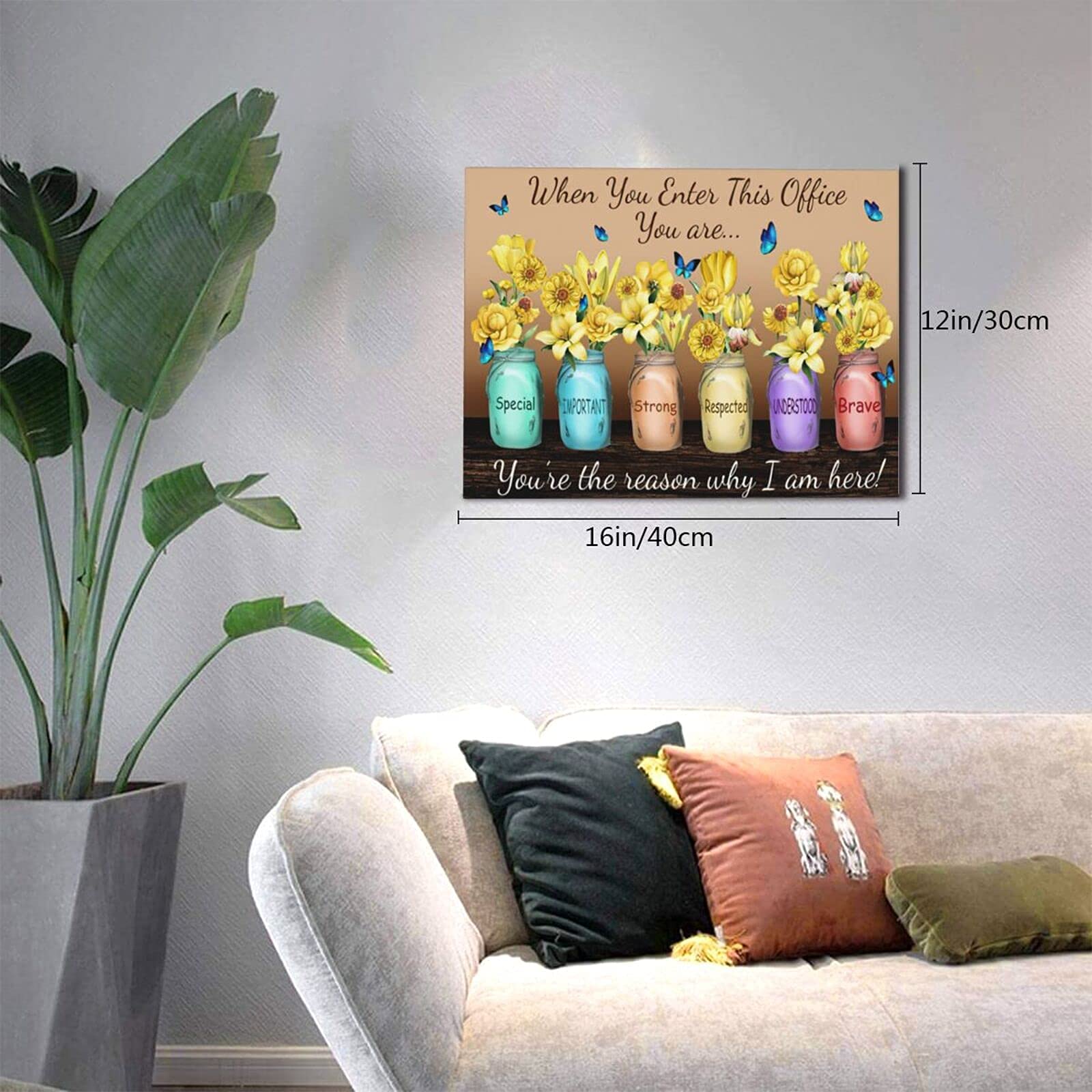 Inspirational Canvas Wall Art For Office Motivational Canvas Decor When You Enter This Office Print Paintings Teamwork Pictures