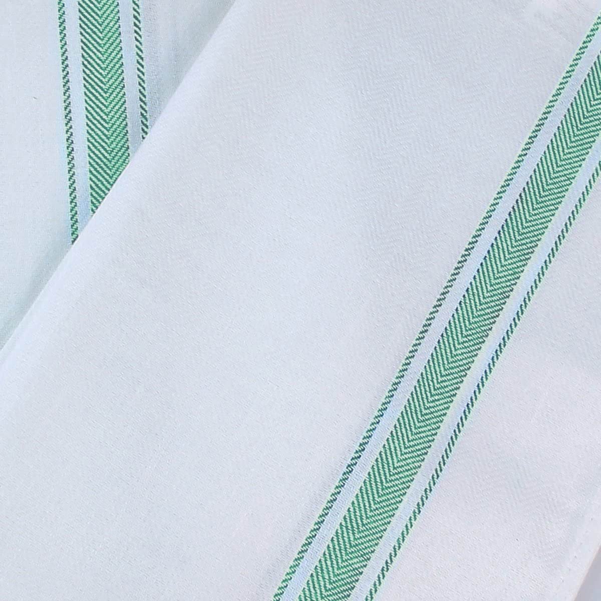 Utopia Towels Green Dish Towels [6 Pack - 15 x 25 Inches] 100% Ring Spun Cotton Highly Absorbent & Reusable Cleaning Bar, Tea, K