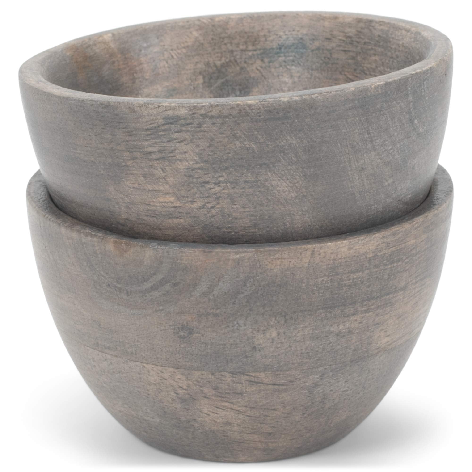 Creative Brands Spice Mango Wood Set, 2.78 X 1.75-Inches, Salt Cellars Set Of 2,Mr770