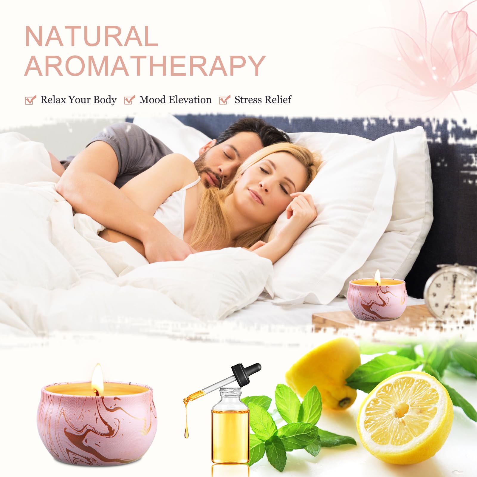 Candles - Scented Candles Gift Set for Women, 9-Pack Natural Aromatherapy Candles for Home Scented, Long Burning Candles Gifts f