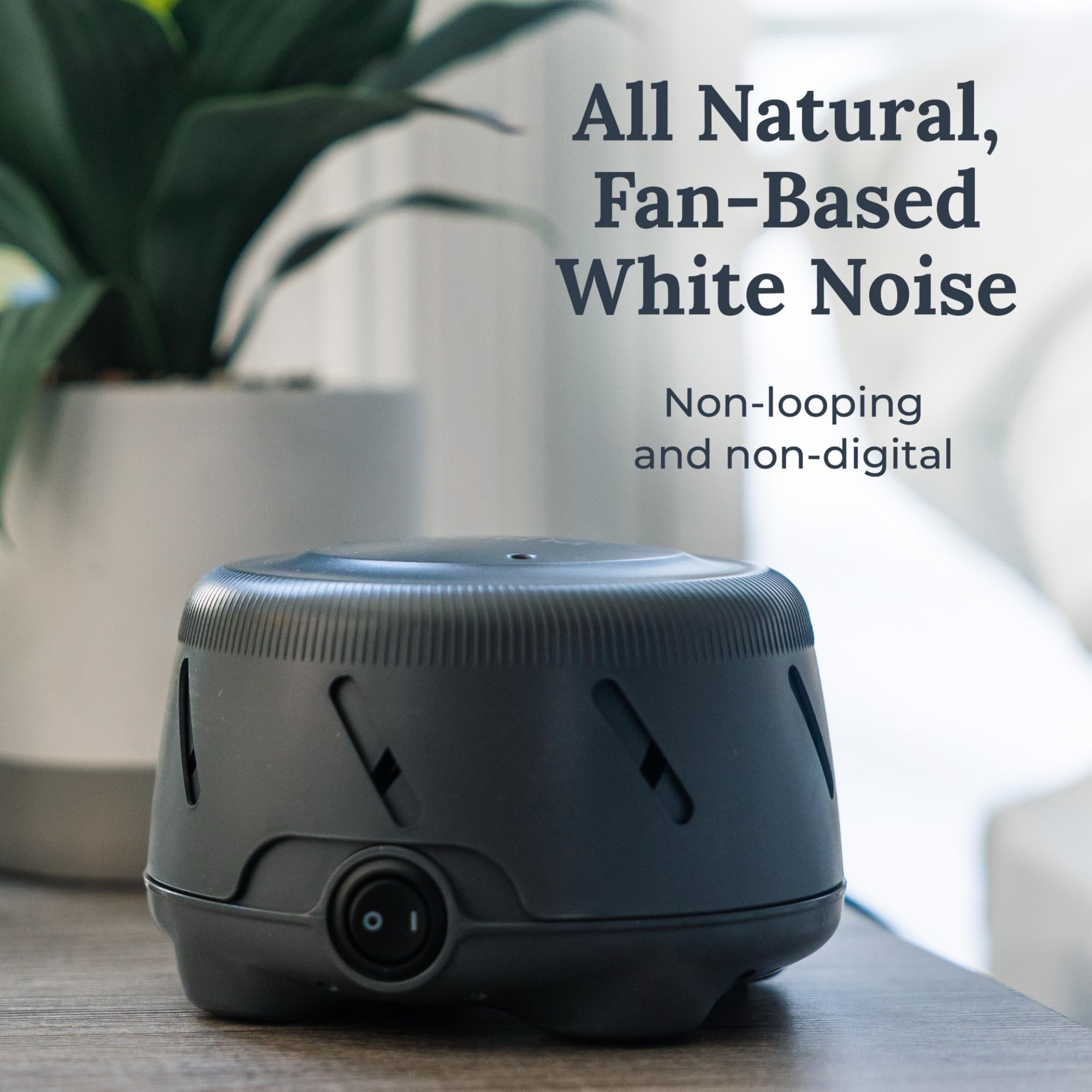 Yogasleep Dohm Uno White Noise Sound Machine  Fan-Based Natural Calming Pink Noise for Office Privacy  Sleep Aid & Meditation. Adjustable Tone & Noise Canceling for Travel  Baby & Adults (Charcoal)