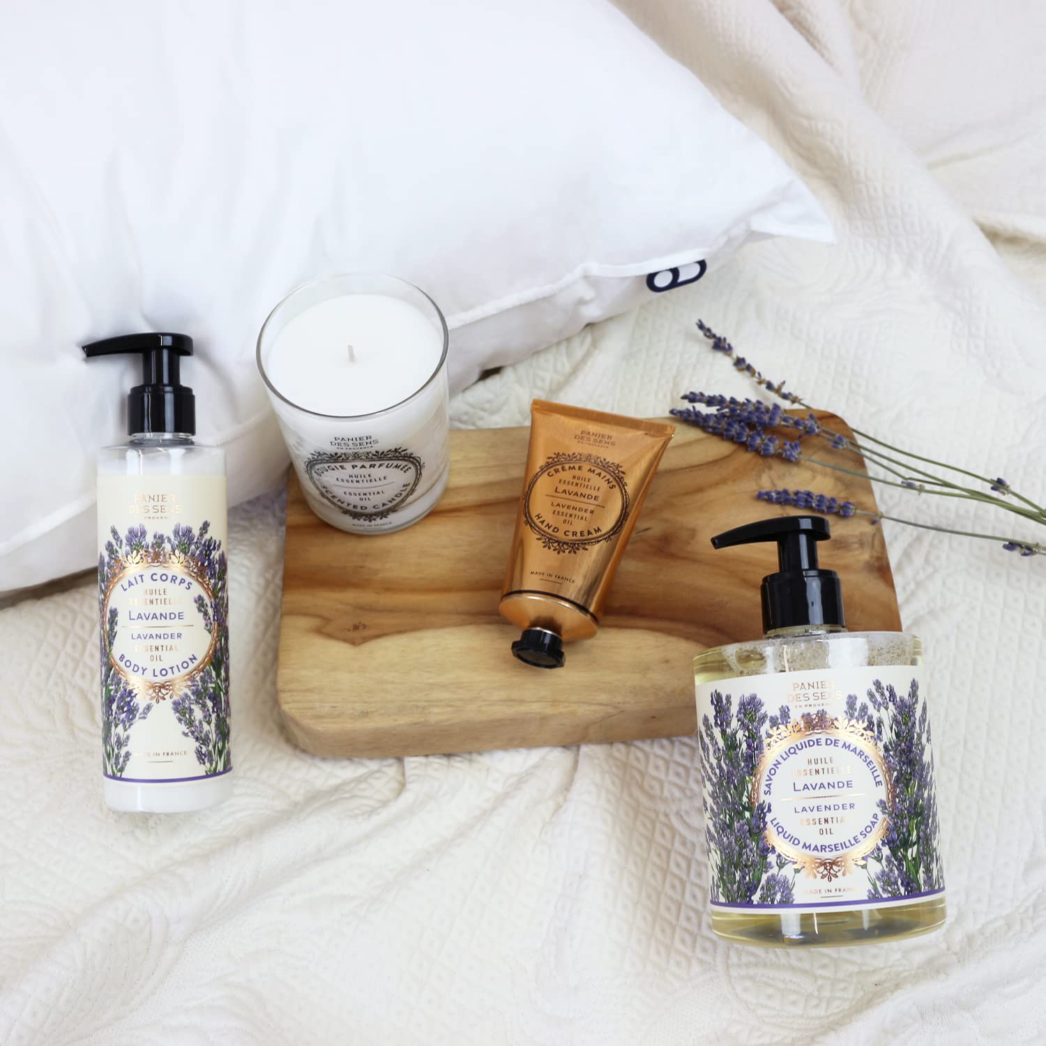 Panier des Sens - Orange Blossom & Winter Candle - Long Lasting Scented Candles for Home - Candles for Women - 100% Natural Cott