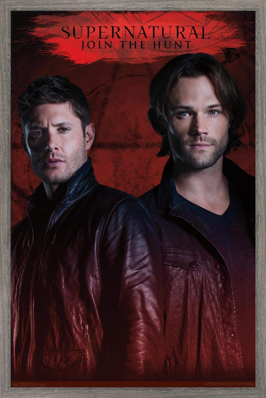 Trends International Supernatural - Red Wall Poster, 22.375'' X 34'', Barnwood Framed Version