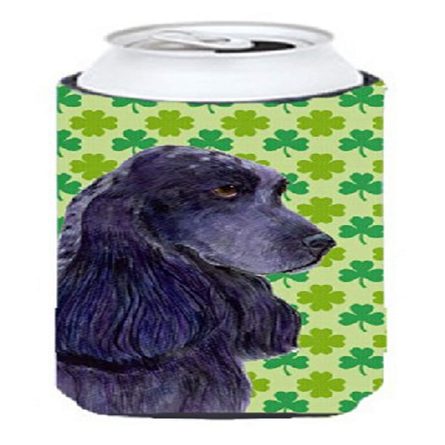 Cocker Spaniel St. Patrick's Day Shamrock Portrait  Tall Boy Beverage Insulator Beverage Insulator Hugger