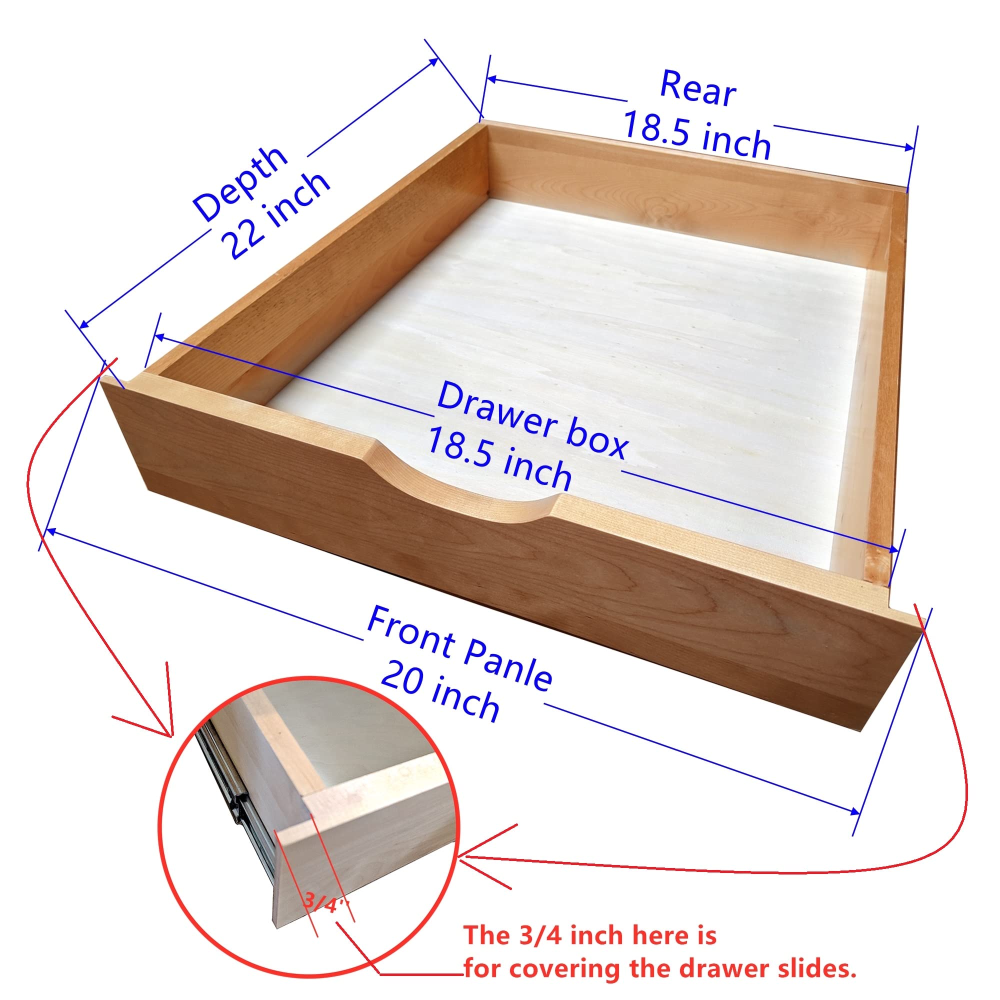 Elysian 20 Inch Width Kitchen Bottom Mount Soft Close Pull/Roll Out Organizer Drawer With Under Cabinet Sliding Shelf And Fully