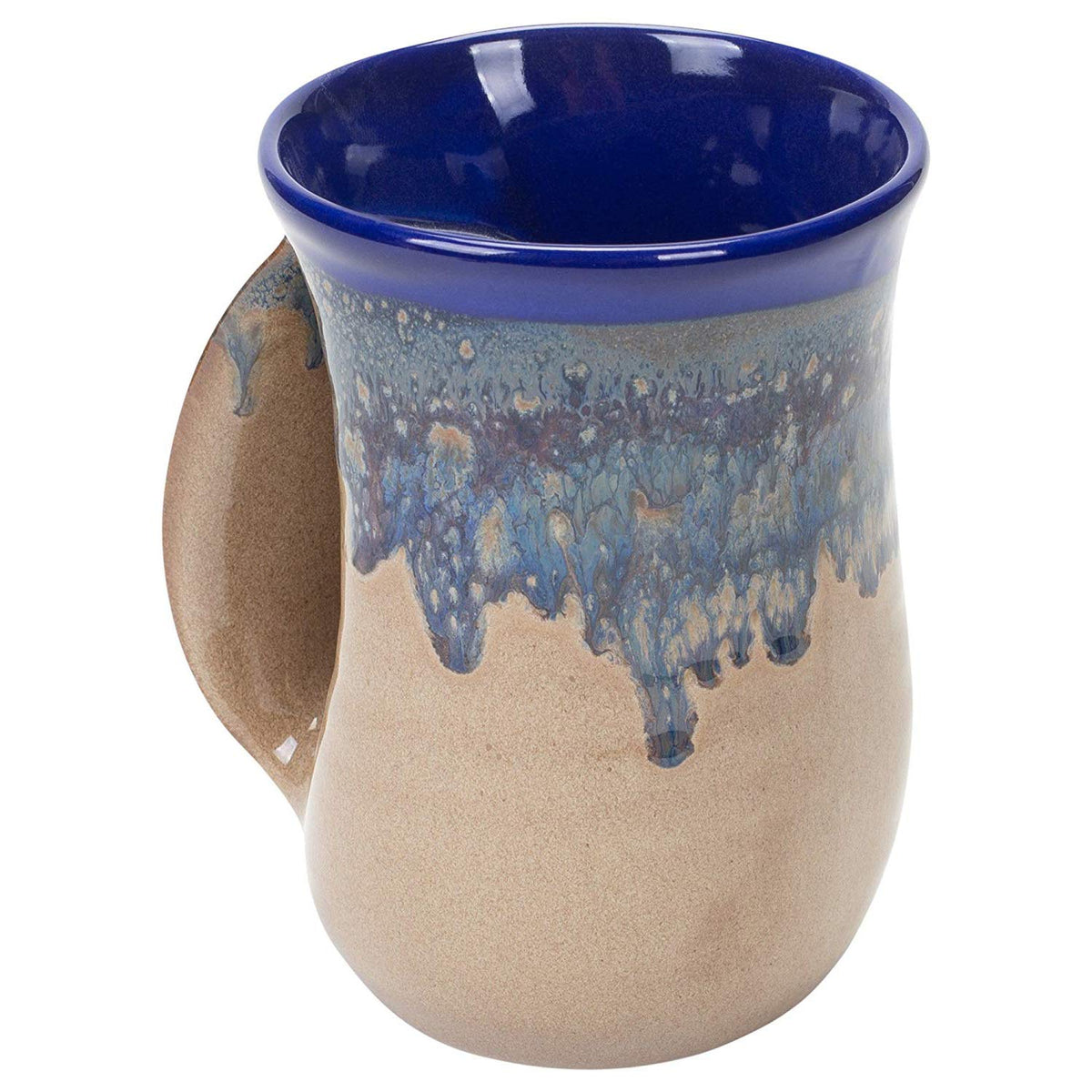 Clay In Motion Handwarmer Mug - Left Hand (Cobalt Canyon)