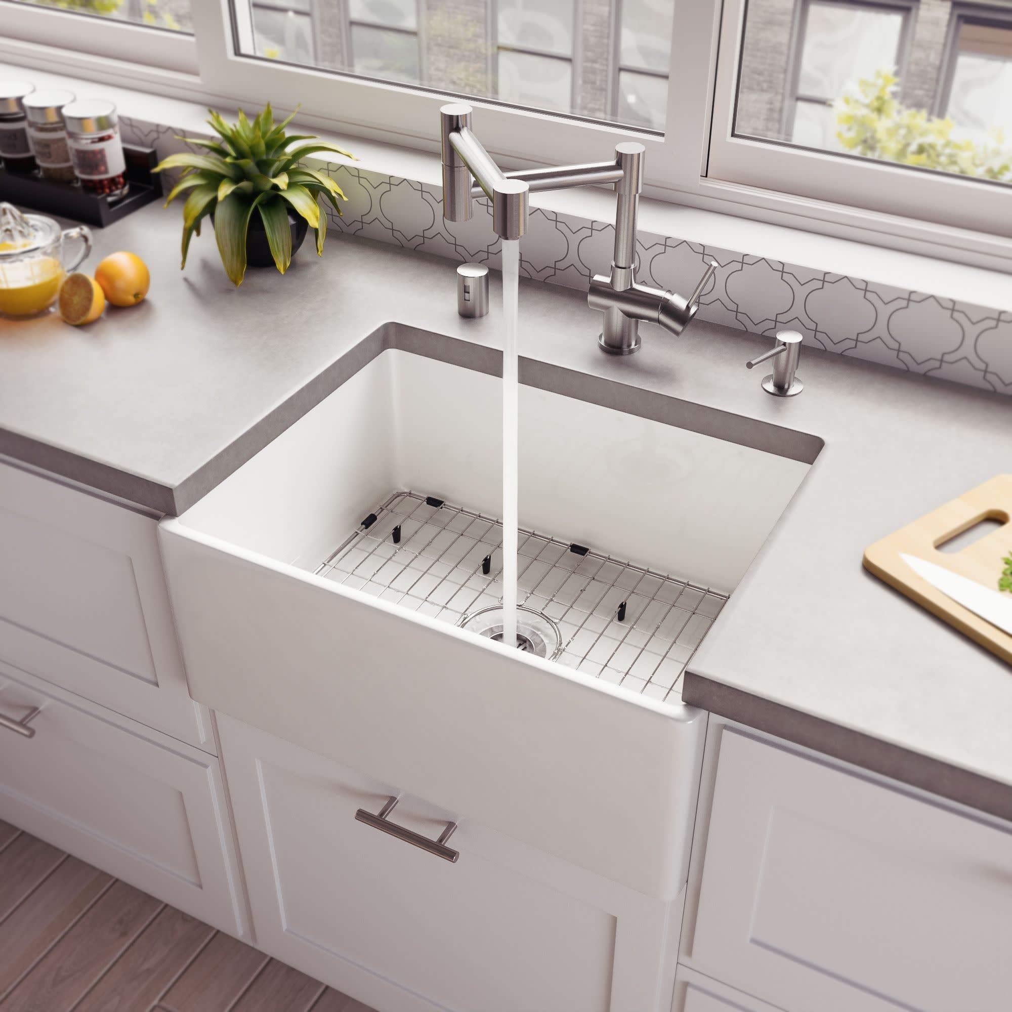 Alfi Brand Abf2418-Gm Kitchen Sink, Grey Matte
