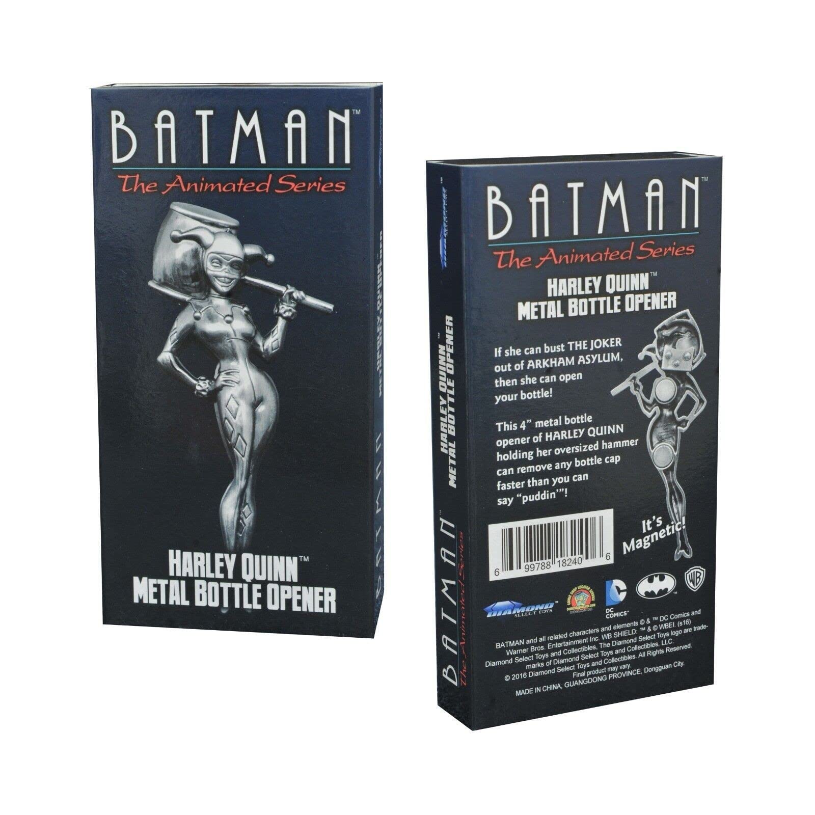 DIAMOND SELECT TOYS Batman: The Animated Series: Harley Quinn Figural Metal Bottle Opener