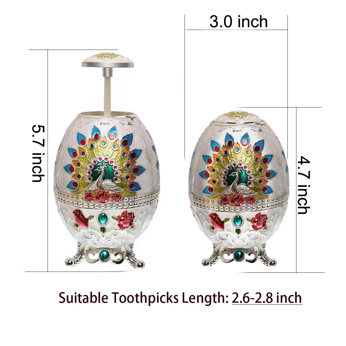 Lauyoo Portable Retractable Toothpick Holder With Bottle Opener Automatic Retro Pop Up Toothpick Dispenser Toothpicks Case Stora