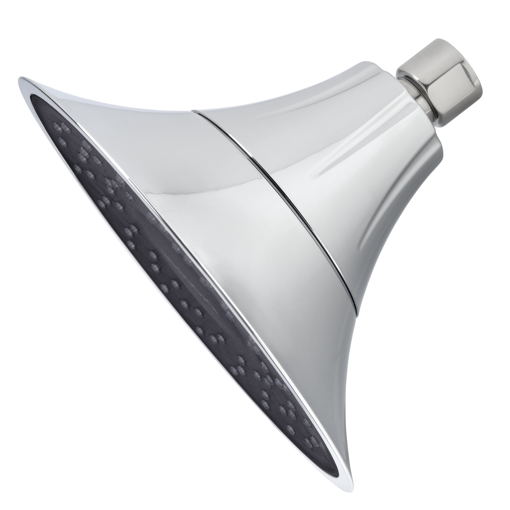 Vivaspring Filtered Shower Head Fsh25-Cb In Chrome Finish With Obsidian Face And Wide Rain Spray | For Softer Skin And Hair | 6