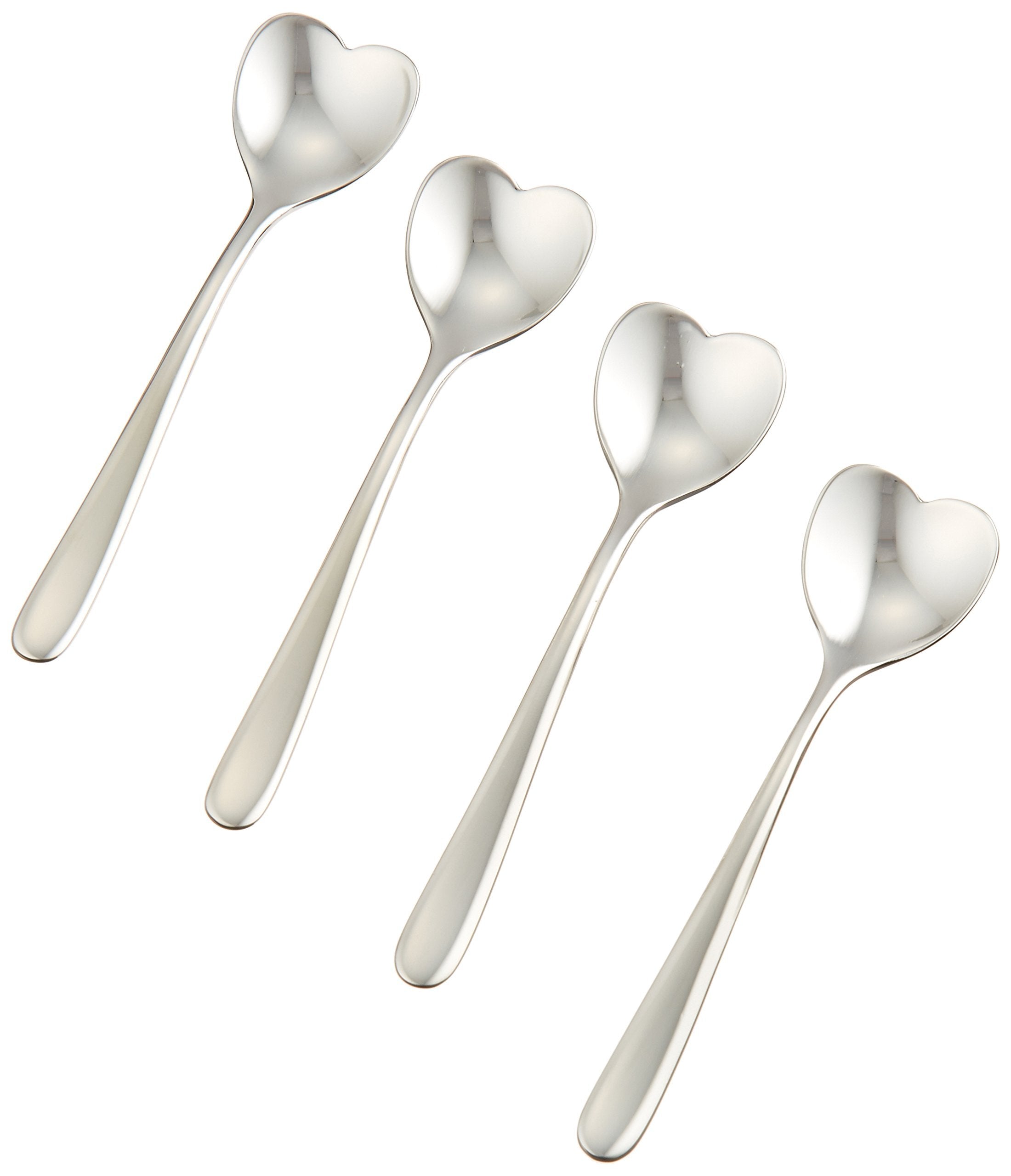 Alessi Sug.Sp.Set Il Caffe'Alessi 4 Piece Spoon Set, Silver