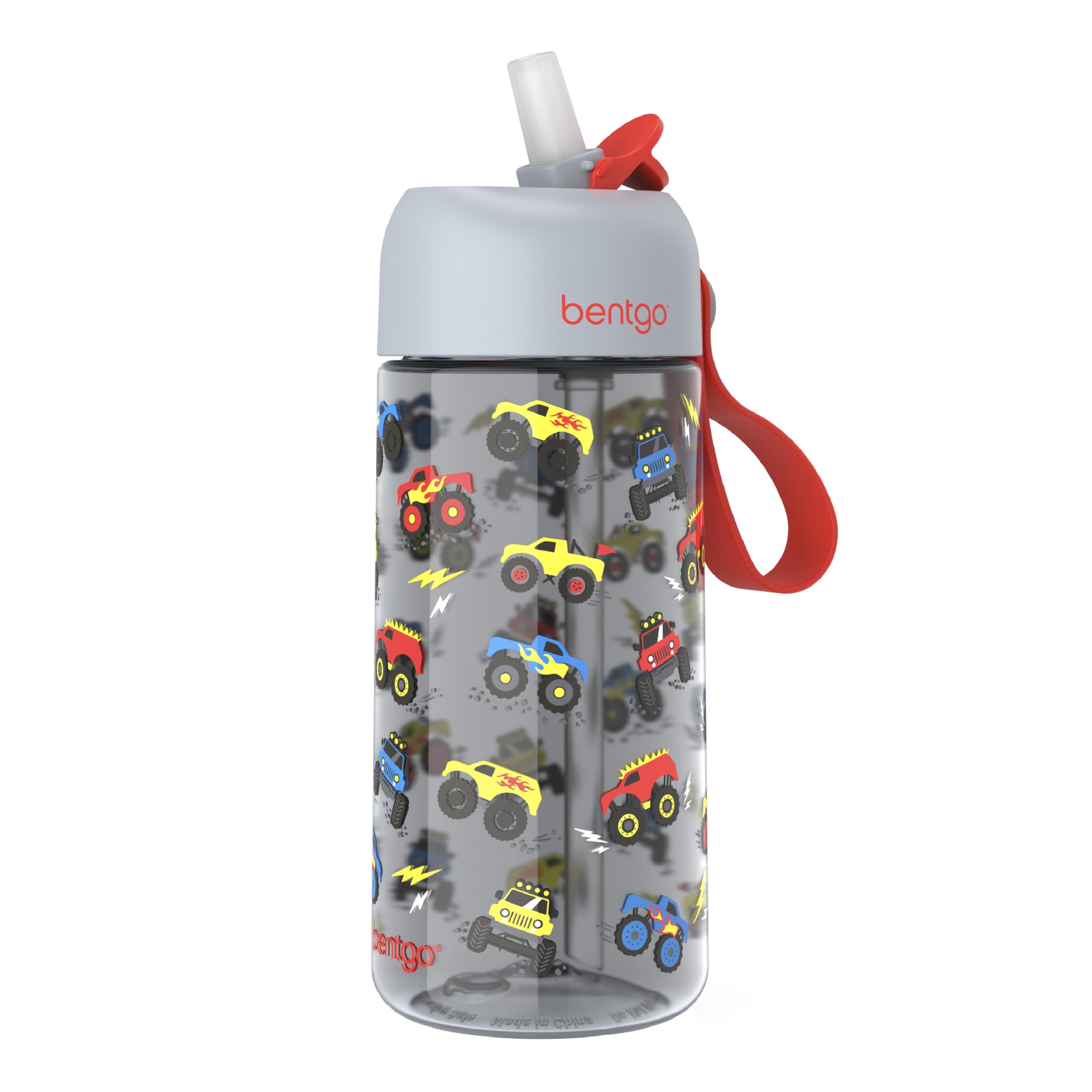 Bentgo Kids Water Bottle - Leak-Proof, Durable Tritan, BPA-Free 15 oz. Cup for Kids/Toddlers Ages 3+, Safe Sip Spout, Carrying H
