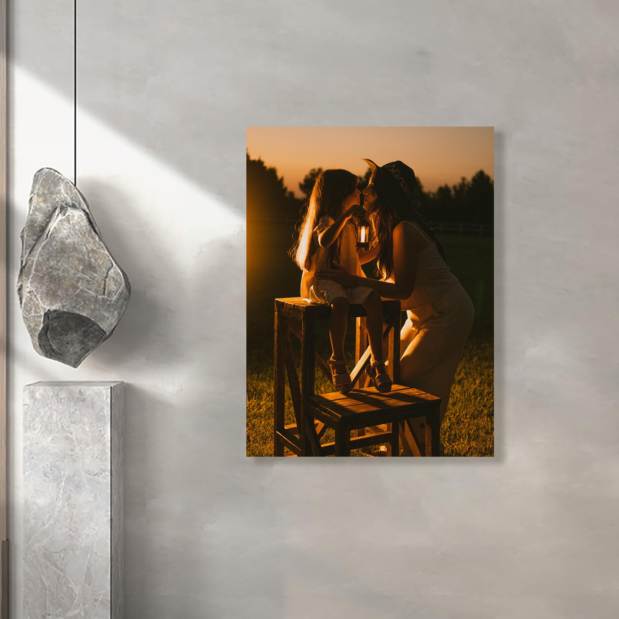 Personalized Custom Canvas Prints (Framed Canvas, 8'' X 12'') - Custom Canvas Print With Your Photo - Perfect For Home Decor, Gi