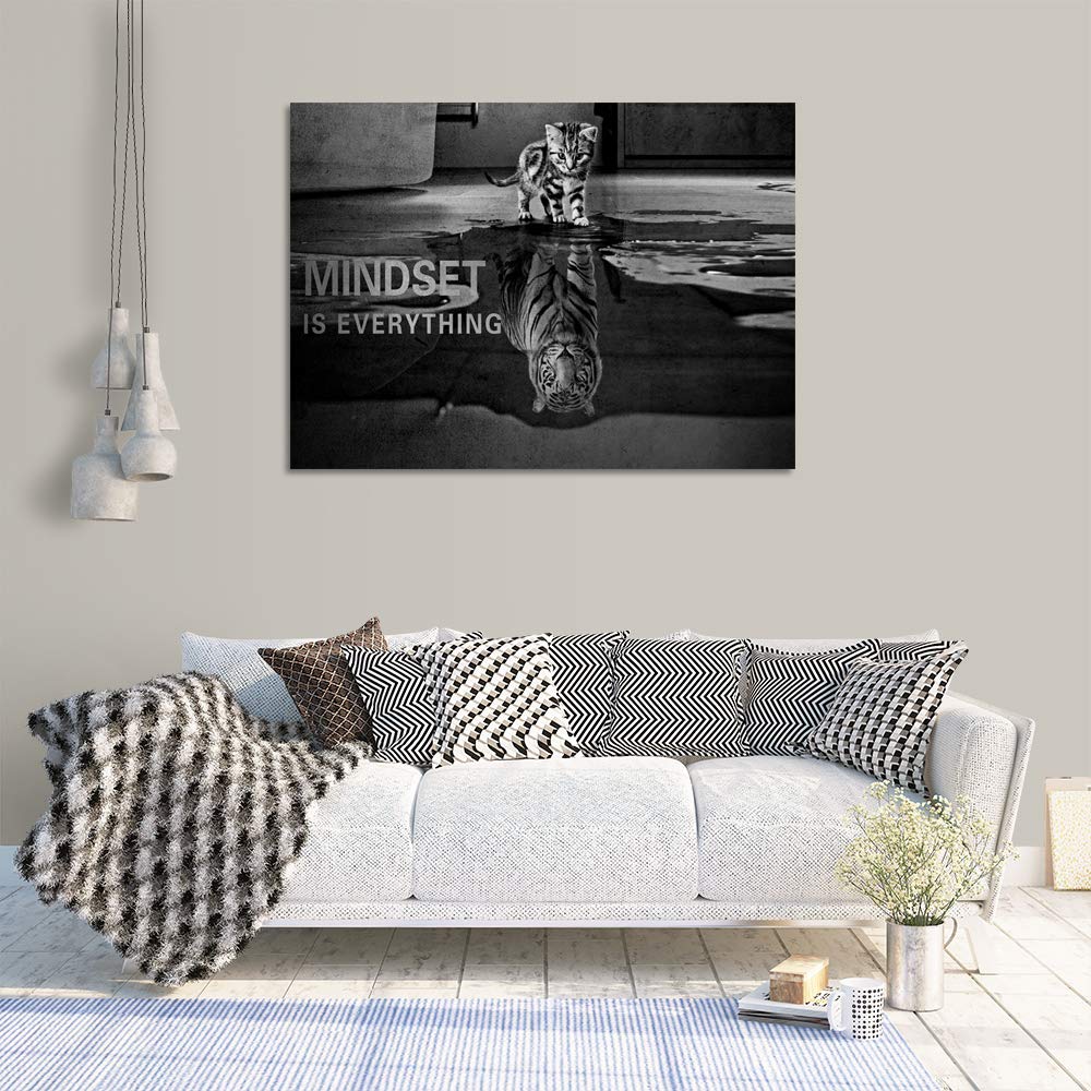 Motivational Canvas Wall Art Inspirational Entrepreneur Quotes Poster Print Wall Decor Artwork Painting Picture Framed Ready To