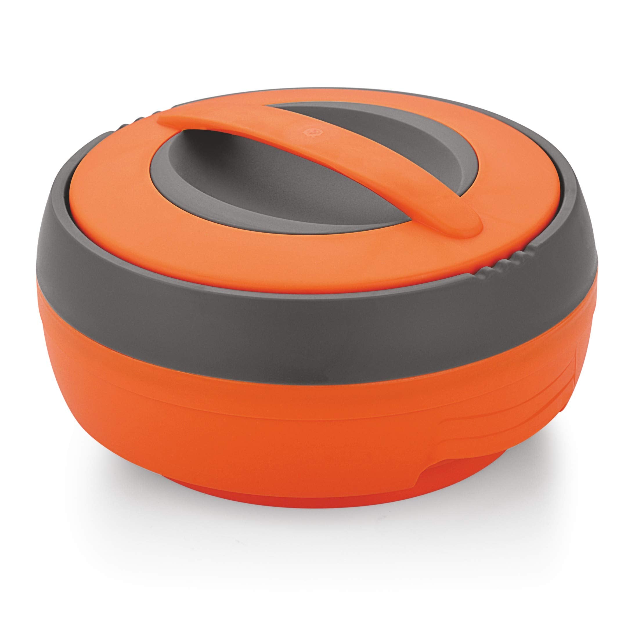 Asian Cosmos Inner Steel Casserole, 1500 Ml, Orange|Pu Insulated| Bpa Free | Odour Proof| Food Grade | Easy To Carry | Easy To S