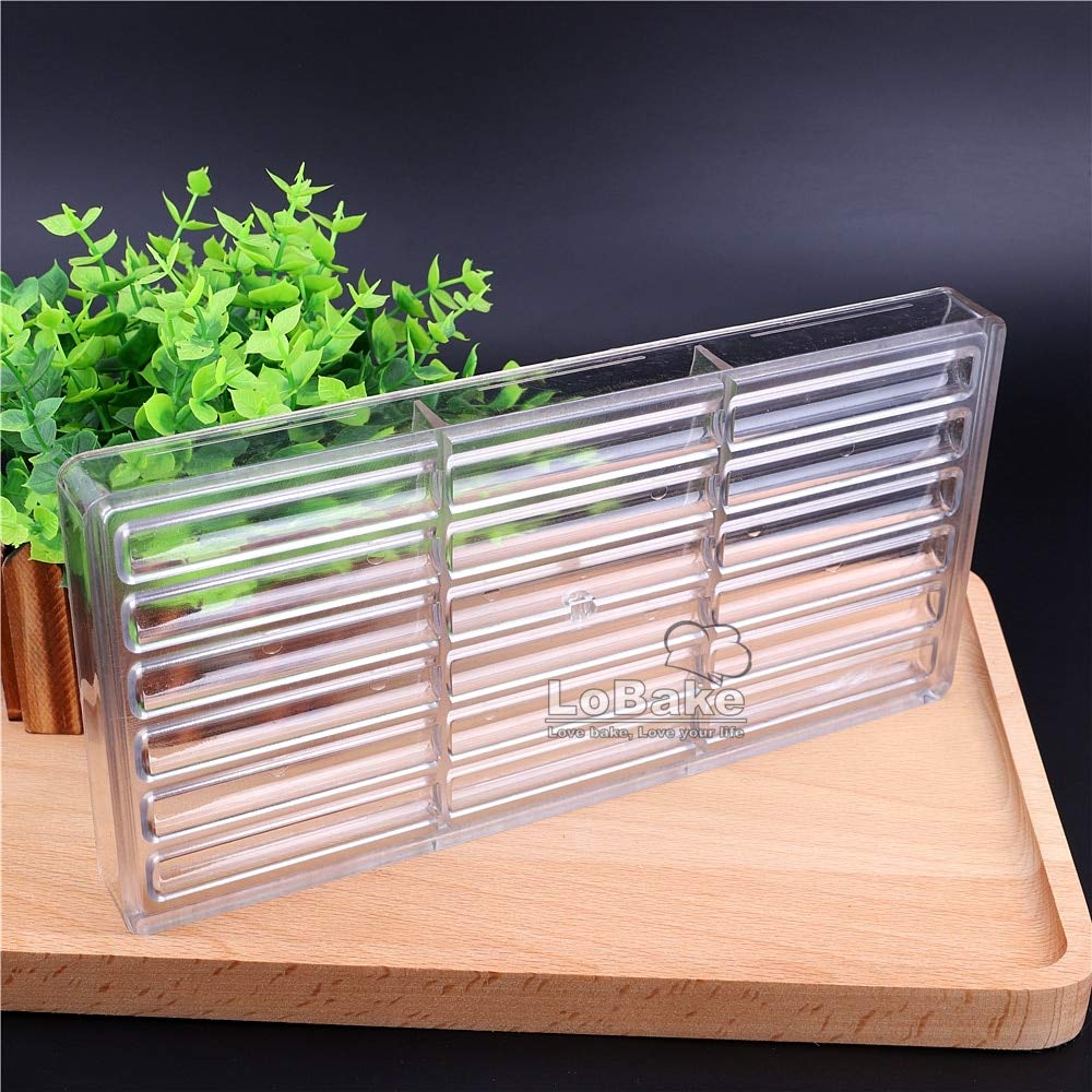 18 Cavities Long Sticks Shape Polycarbonate Pc Chocolate Mold Candy Fondant Ice Cube Mould Baking Moldes Diy Bakeware Supplies