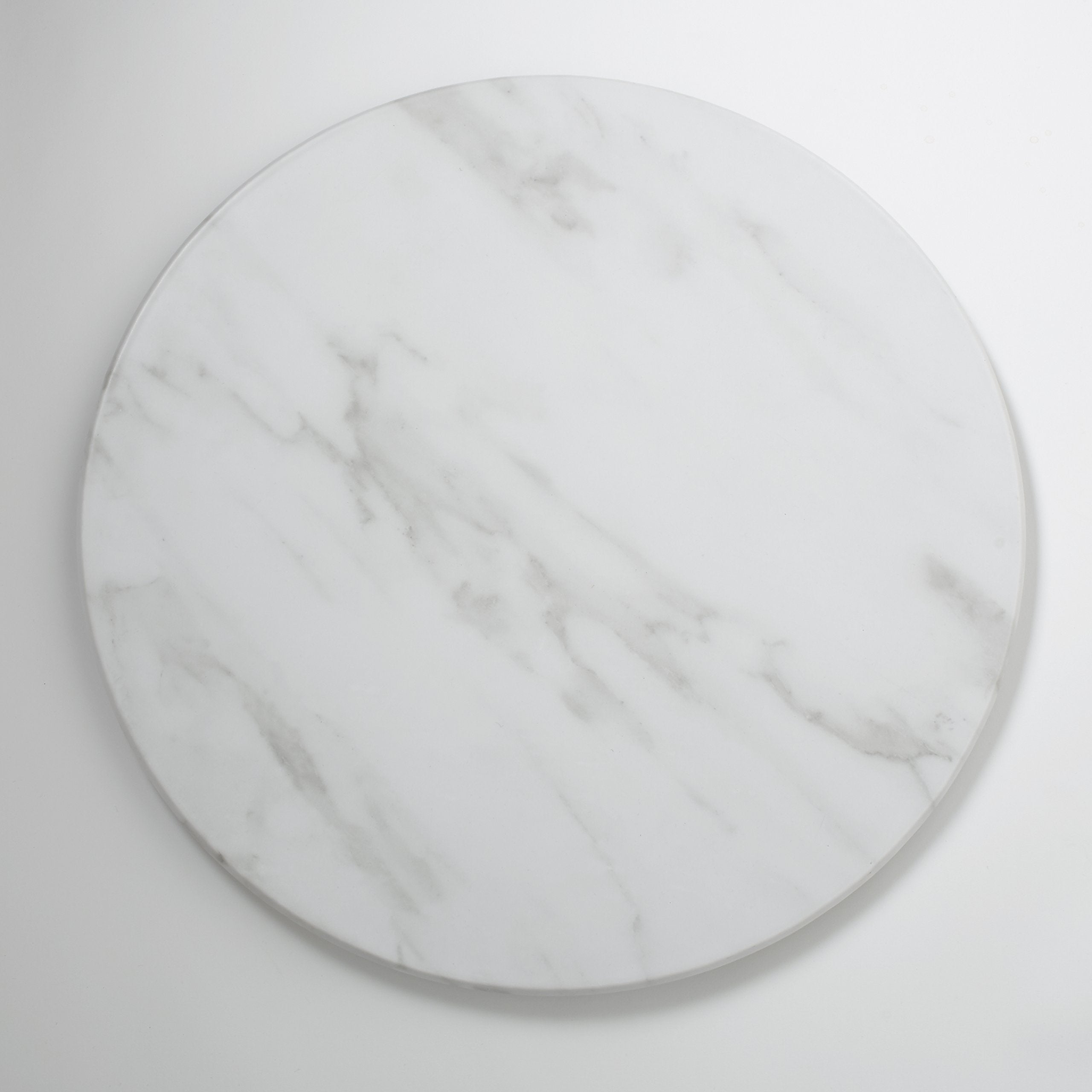 American Metalcraft MW21 Marble Melamine Serving Board, Round, White, 21 1/2-Inch Diameter