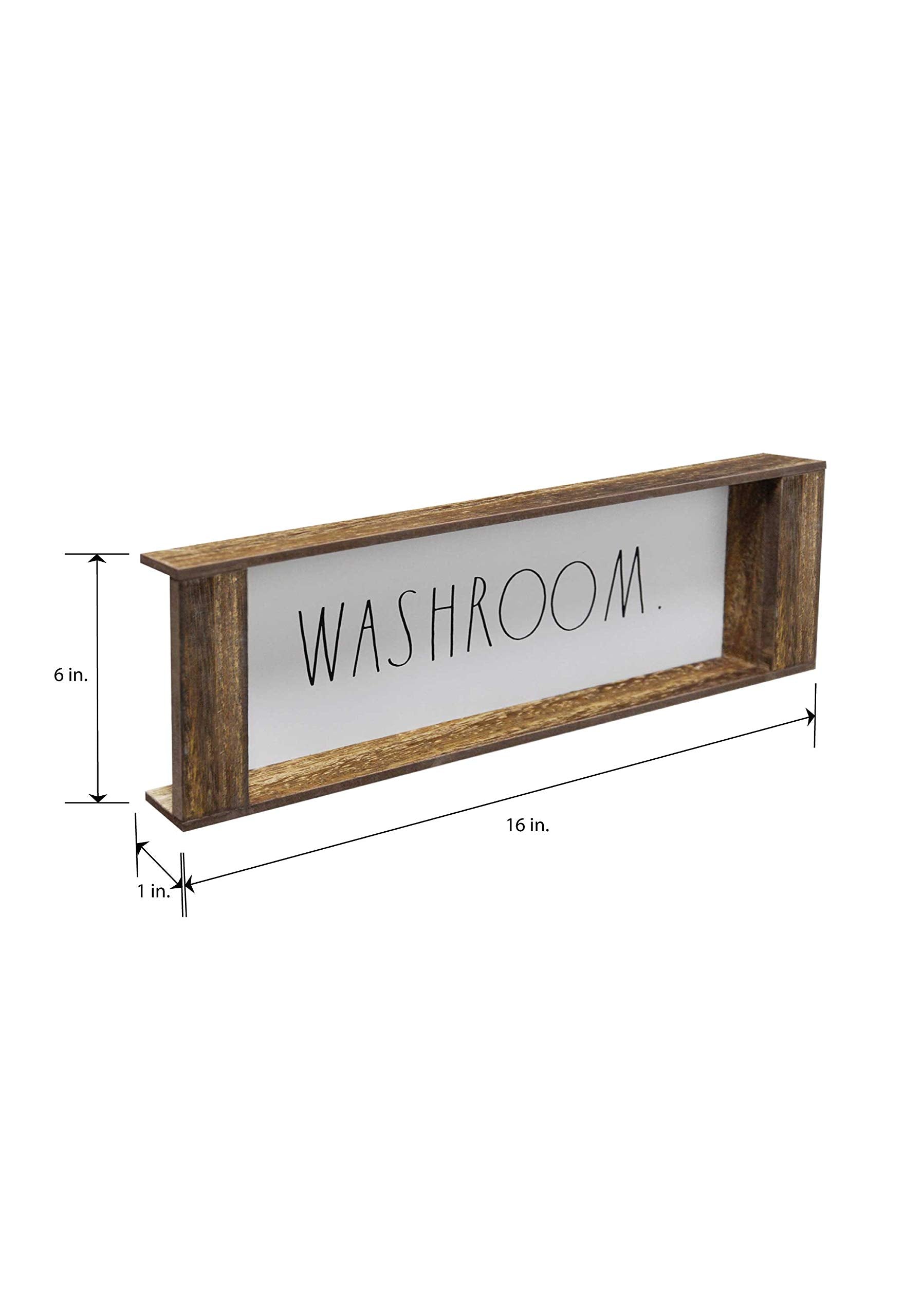Rae Dunn Toilet Tank Tray - Decorative Wooden Over Toilet Bathroom Organizer Tray - Toilet Tank Topper For Storage And Organizat