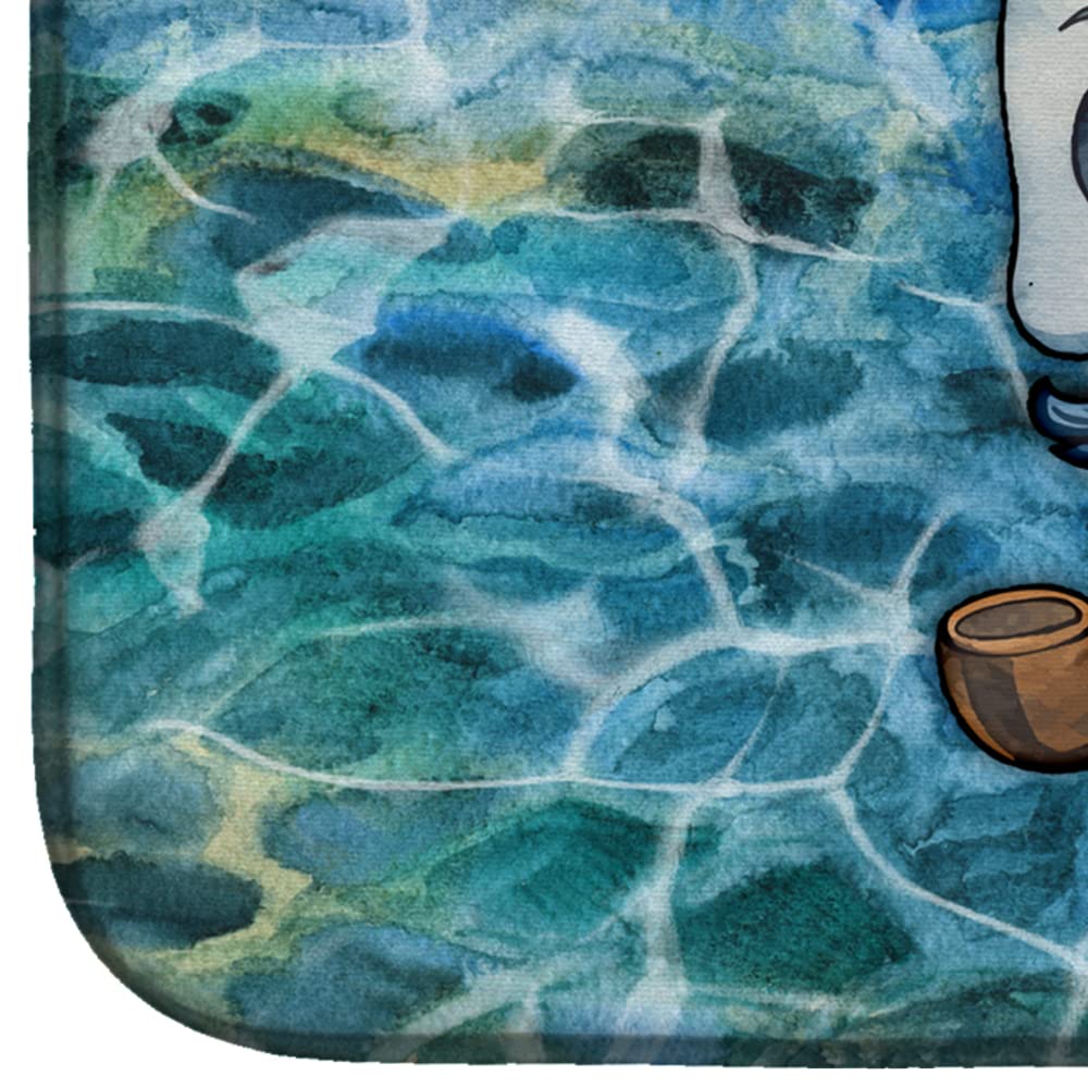 Skeleton Skull Pirate Dish Drying Mat BB5345DDM