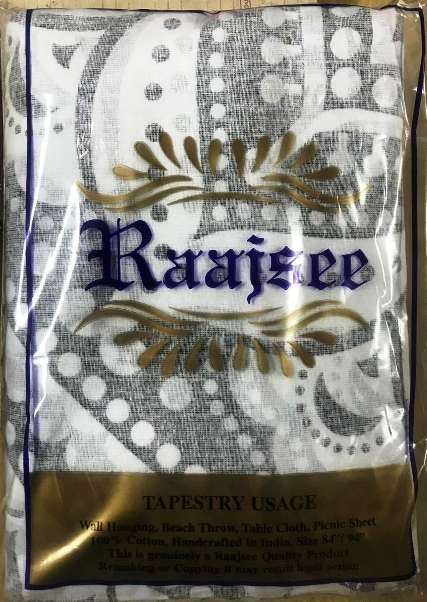 raajsee Grey Black Ombre Round Beach Tapestry Hippie/Boho Beach Blanket Roundie/Indian Cotton Throw Bohemian Round Table Cloth/Yoga Mat Meditation Picnic Rugs 69 inch Circle