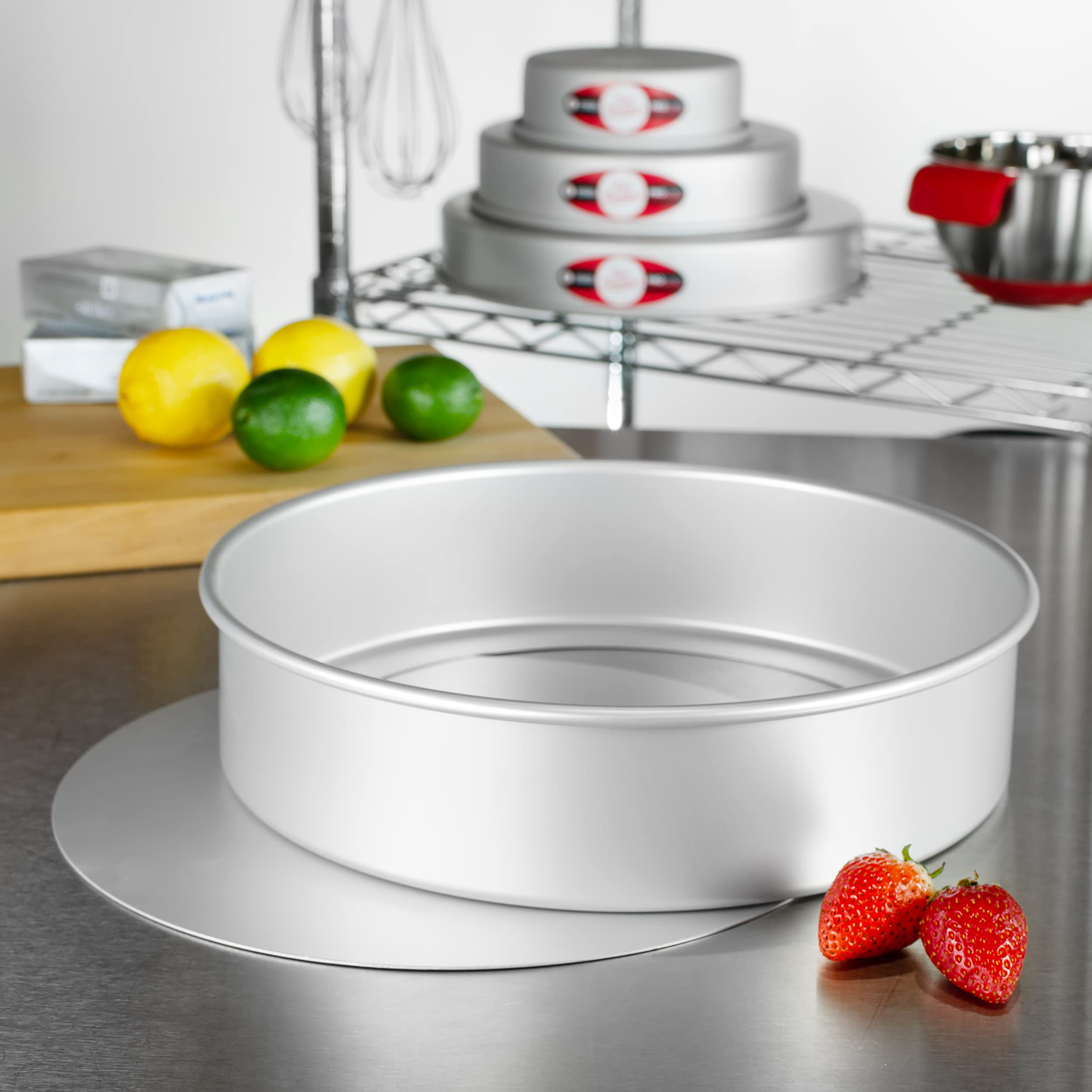 Fat Daddio'S Pcc-123 Anodized Aluminum Round Cheesecake Pan, 12 X 3 Inch