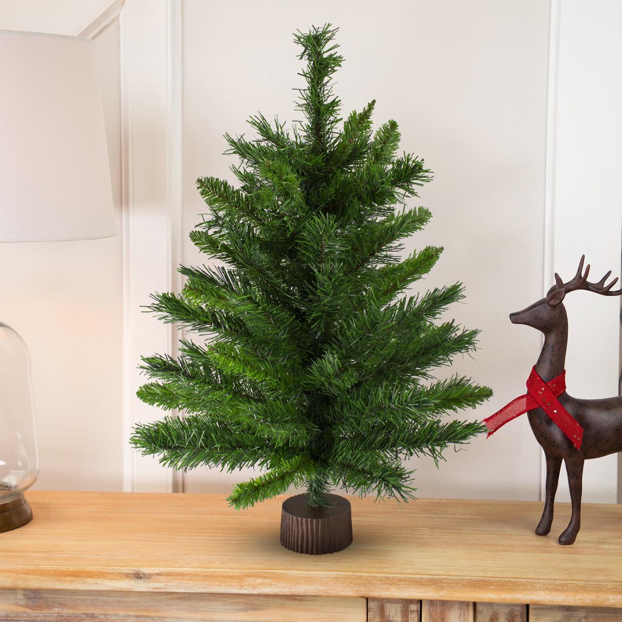 Northlight Mixed Kateson Fir Christmas Tree in Burlap Base, Green