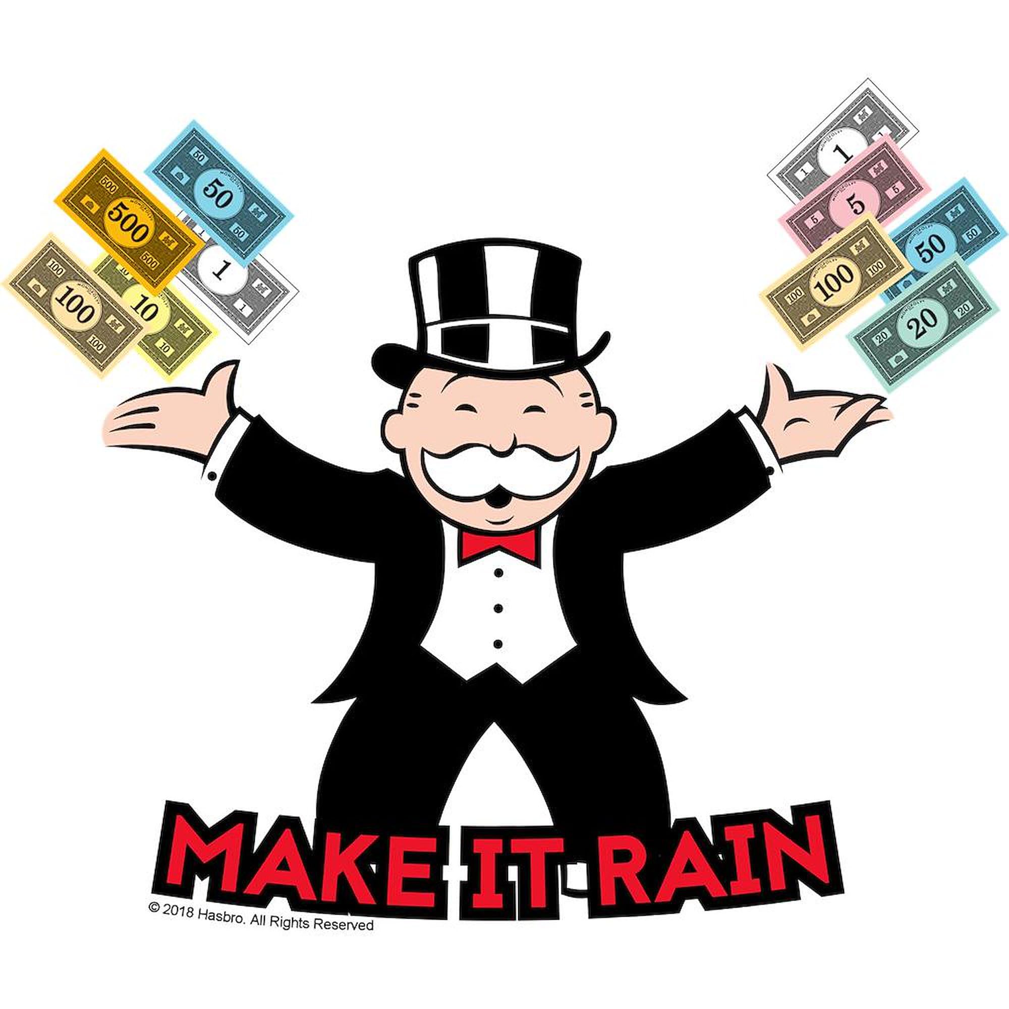 CafePress Monopoly Make It Rain 15 oz (444 ml) Ceramic Coffee Mug