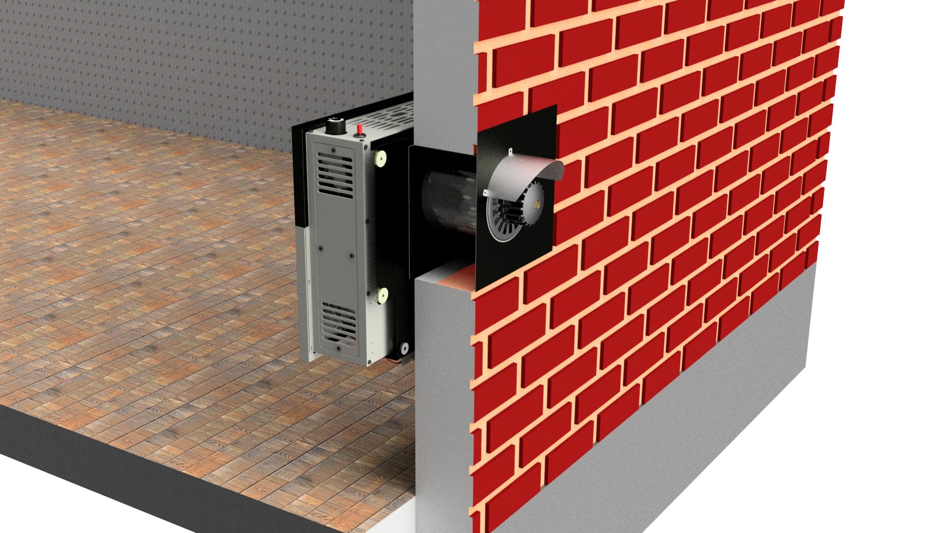 Comfort Glow 11,000 Btu Direct Vent Liquid Propane Gas Wall Heater, Medium, Gray