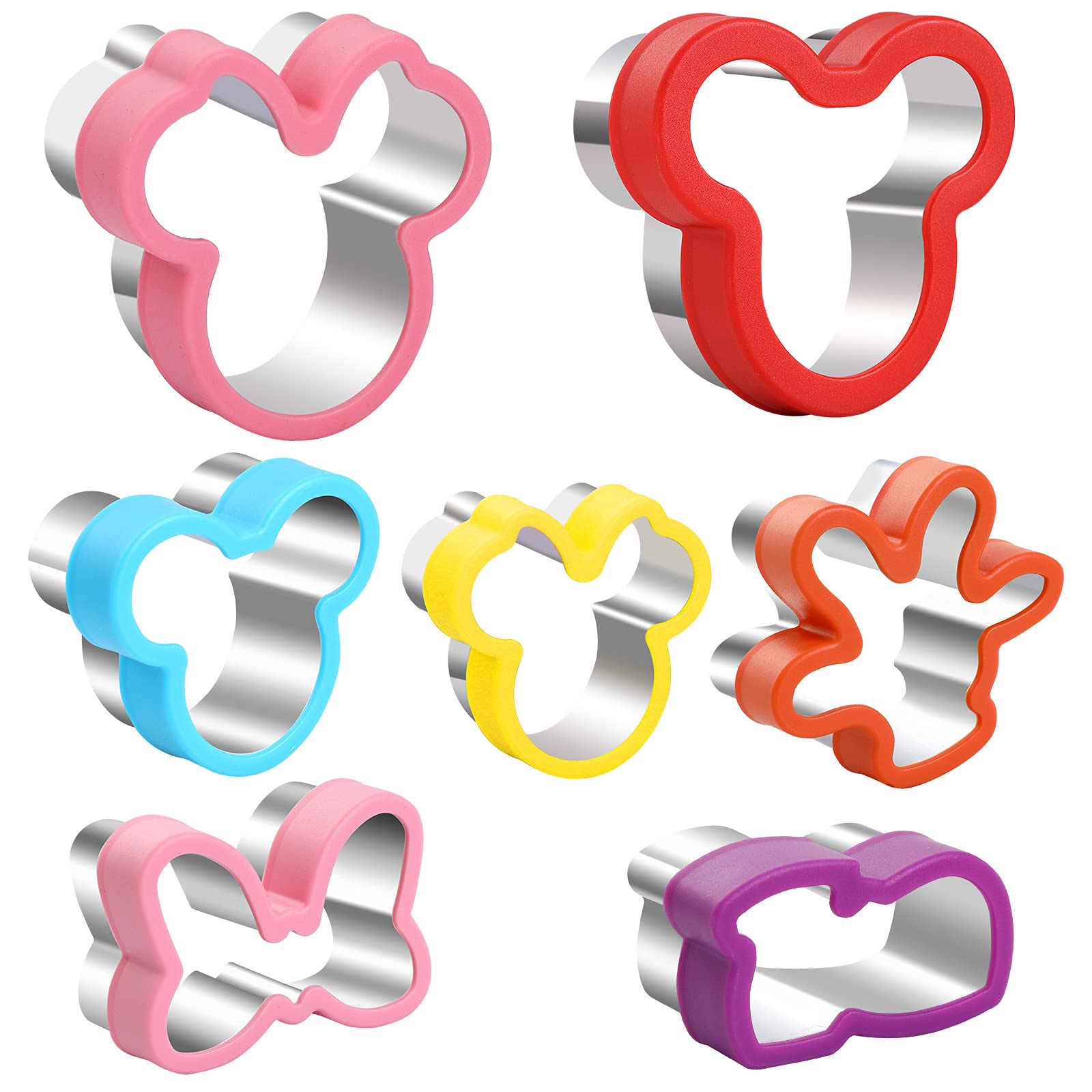 Cookie Cutter Set, Head, Glove, Shoe, Bows Shapes Sandwich Cutters Cookie Cutters -Food Grade Cookie Cutter Mold For Kids (7Pack