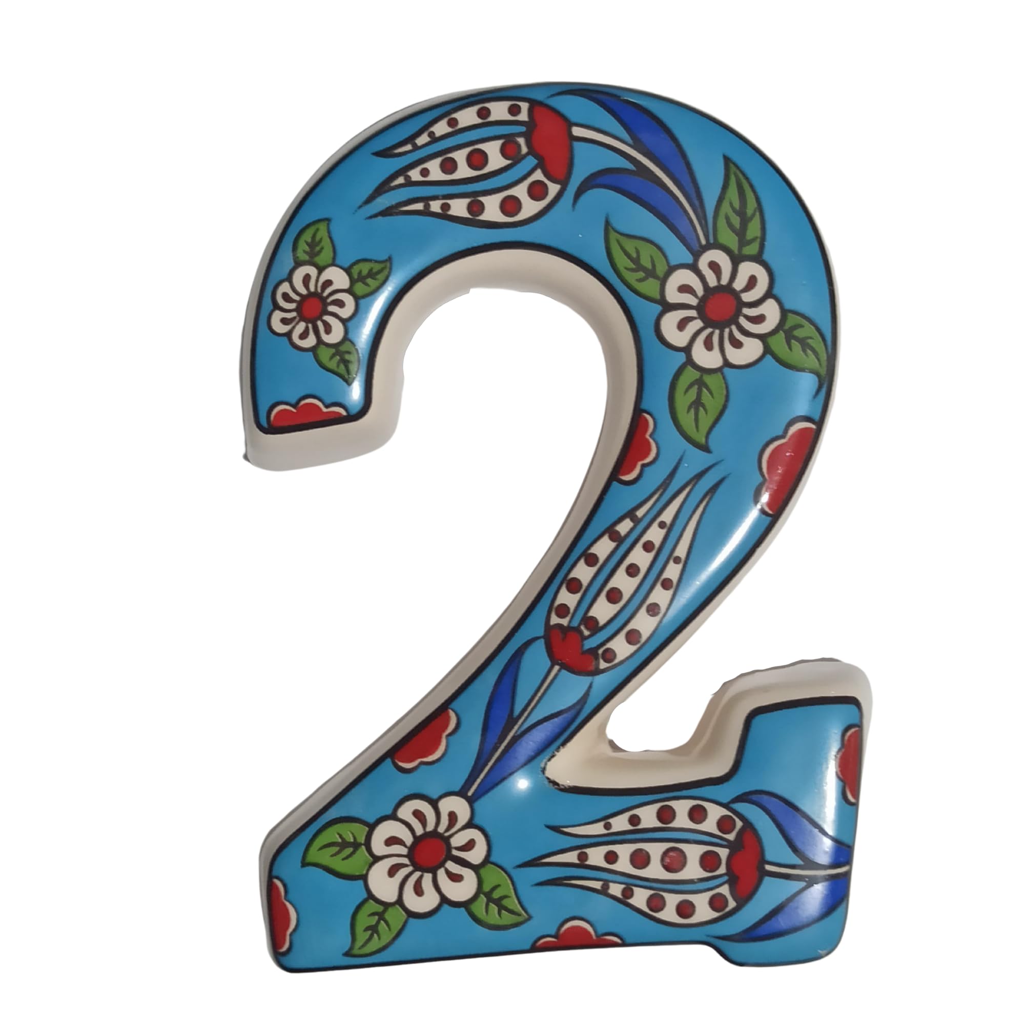 Large Ceramic Housewarming Sign Ceramic Address Plaque House Numbers Sign Door Personalized Coloured Decorative Hand Decoratede 