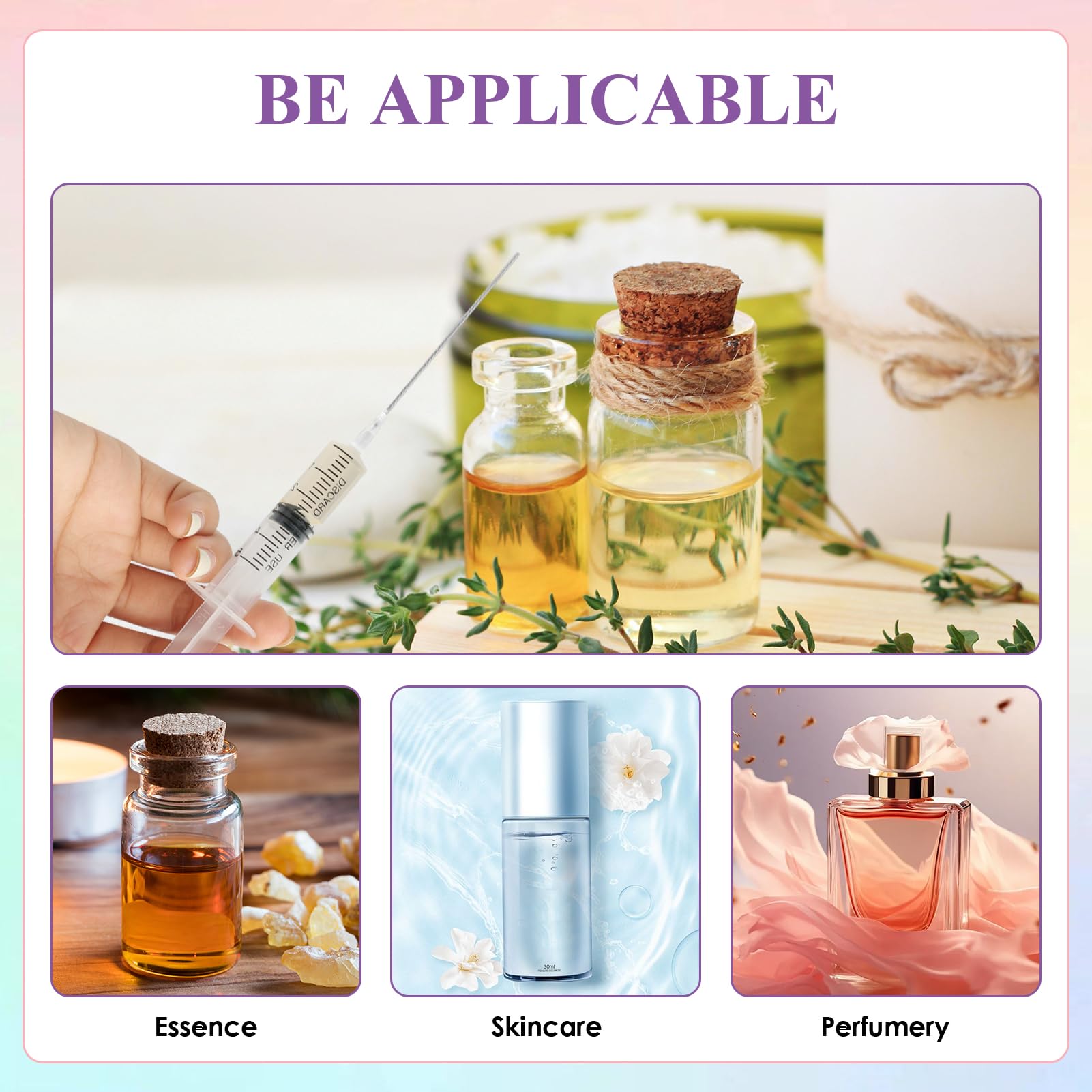 Wxs-Chall 4 Pack-5Ml Plastic Perfume Syringe Extracto Decanter Kit With Blunt Stainless Needle Tip, Suitable For Perfume?Ink?Pen