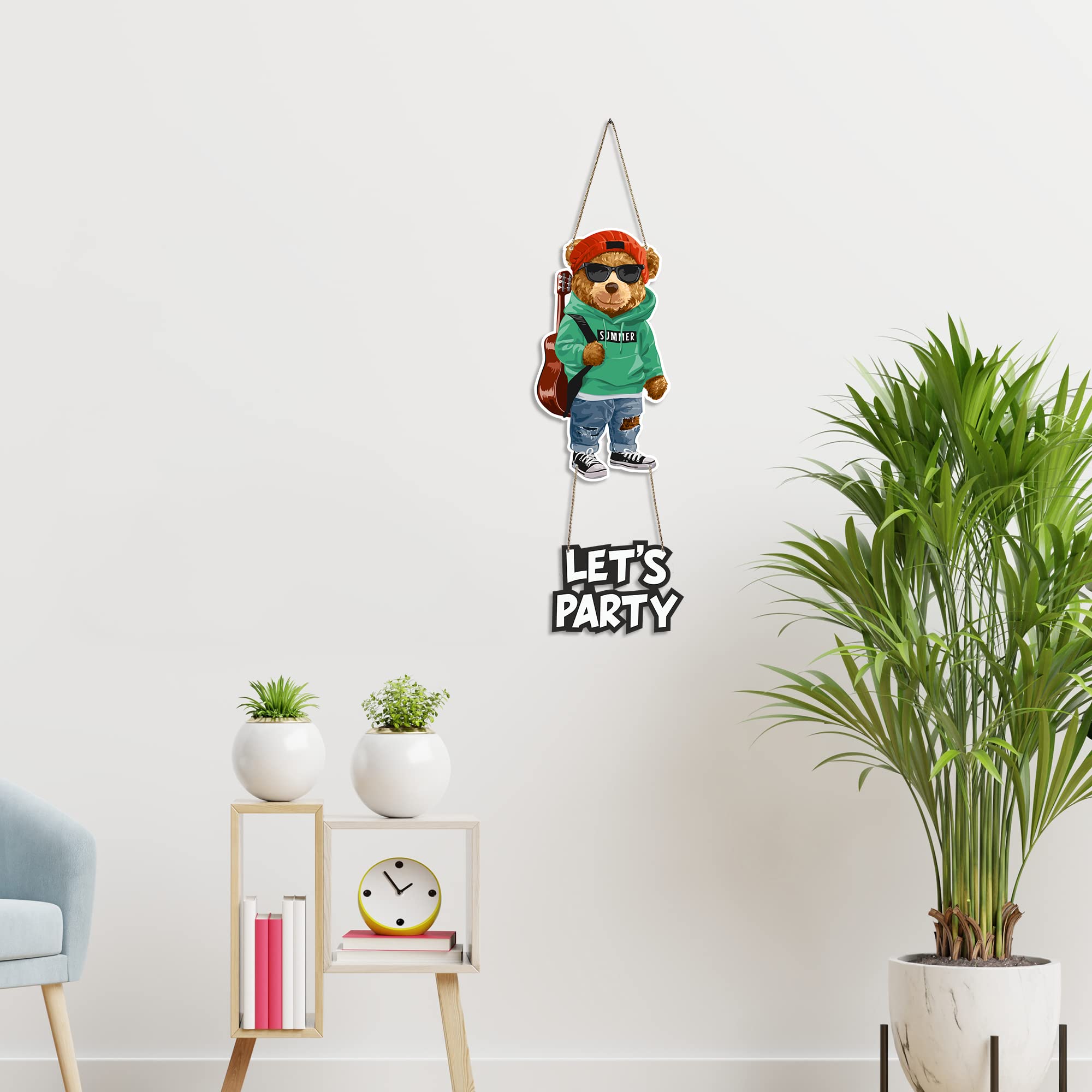 Artvibes Wall Hanging with Quotes for Homedecore|Livingroom|Bedroom(WH_5719N)( Multi 19)