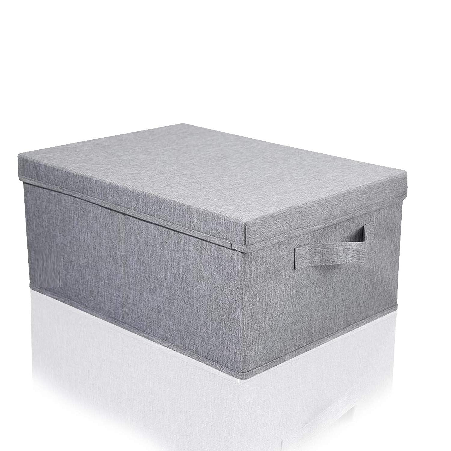 Dr Mall Storage Bin Box With Lid Cover & Handle Room Organizer For Clothes, Living Room Bedroom Nursery Closet Office & Other Su