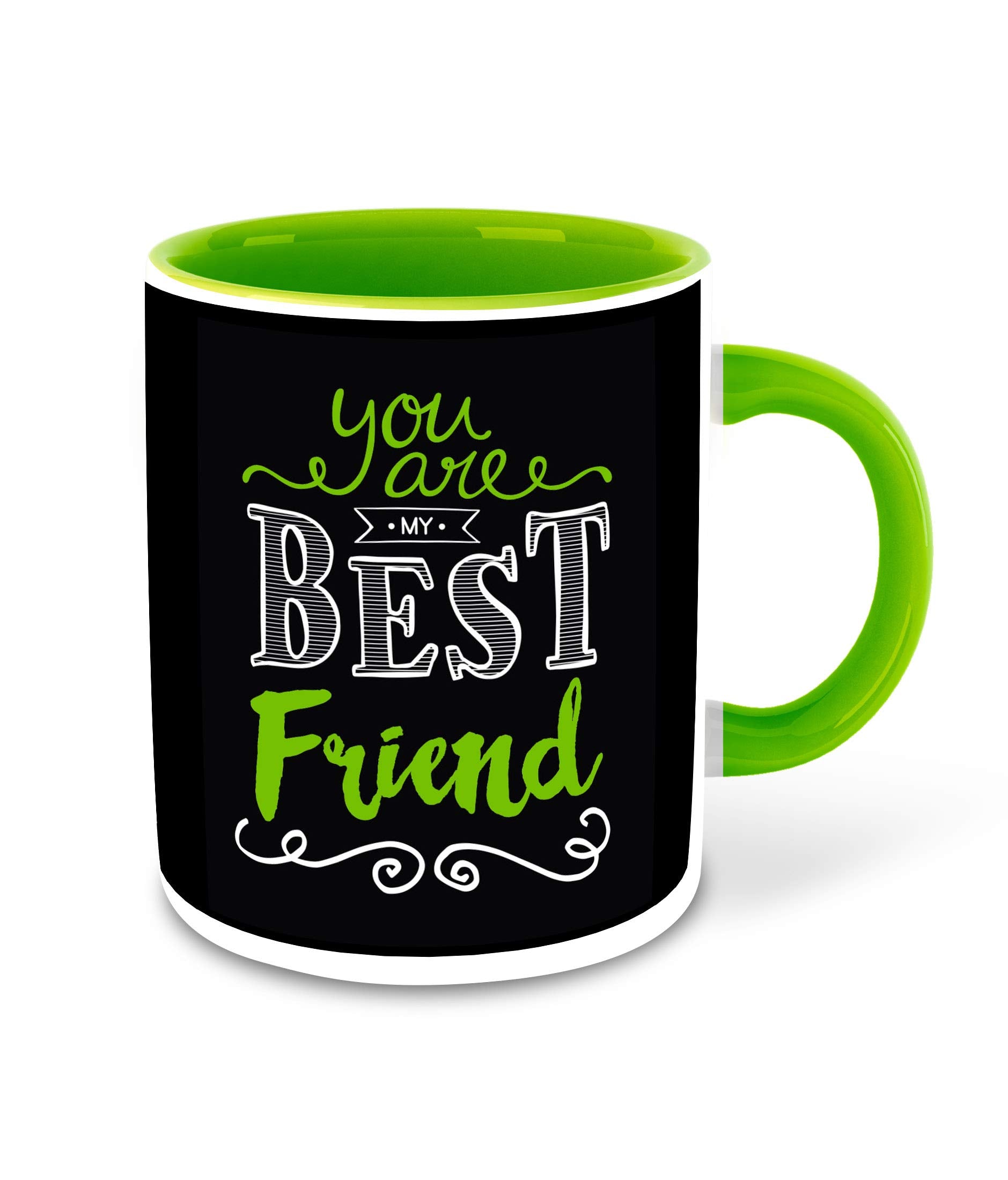 Whats Your Kick  Friend Inspired Designer Printed Light Green Ceramic Coffee |Tea | Milk Mug (Gift | Friendship Day | Best Frie