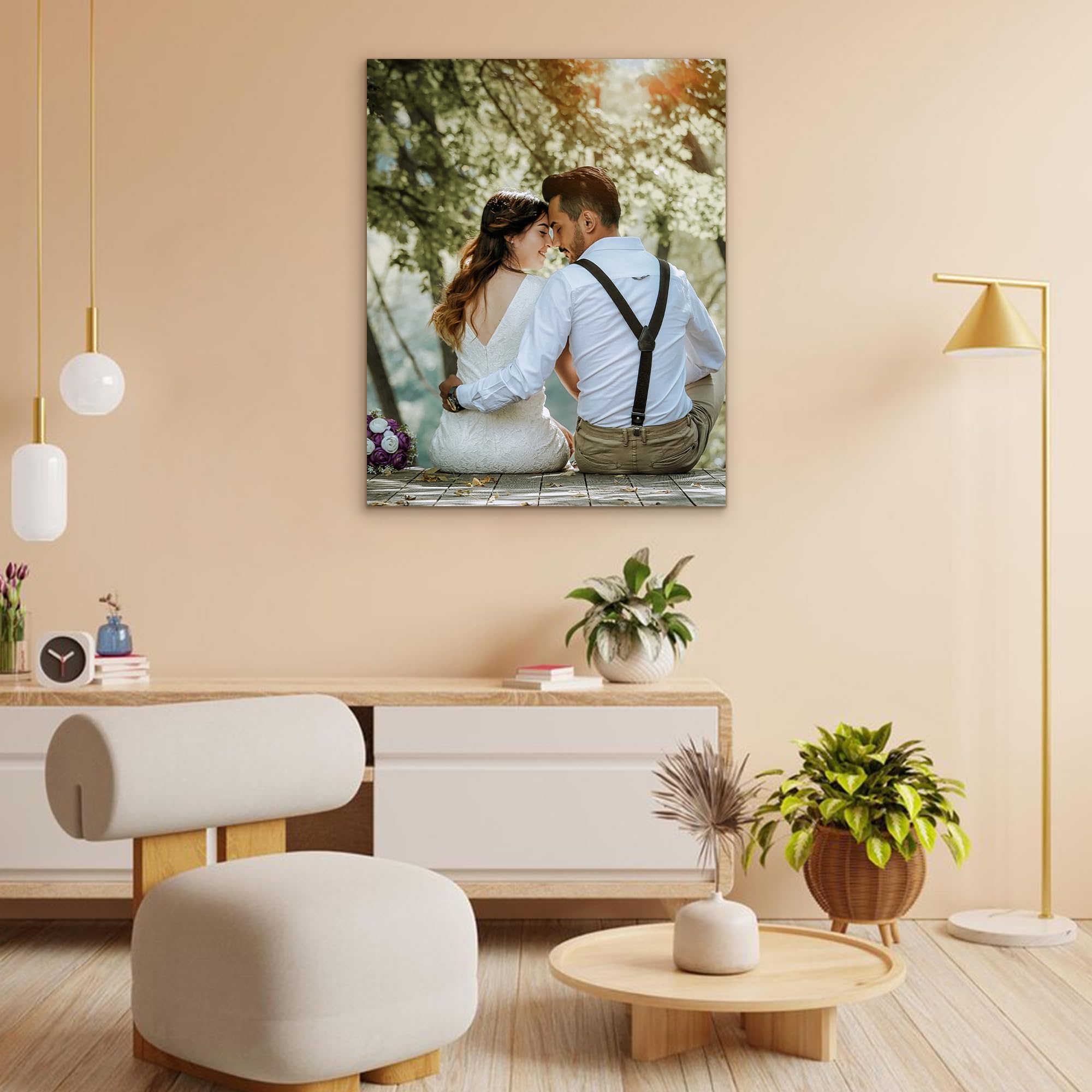 Wega Custom Canvas Prints With Your Photos (Framed 16X20) Upload Your Image/Photo-Custom Personalized Photo Gifts To Canvas,Wall