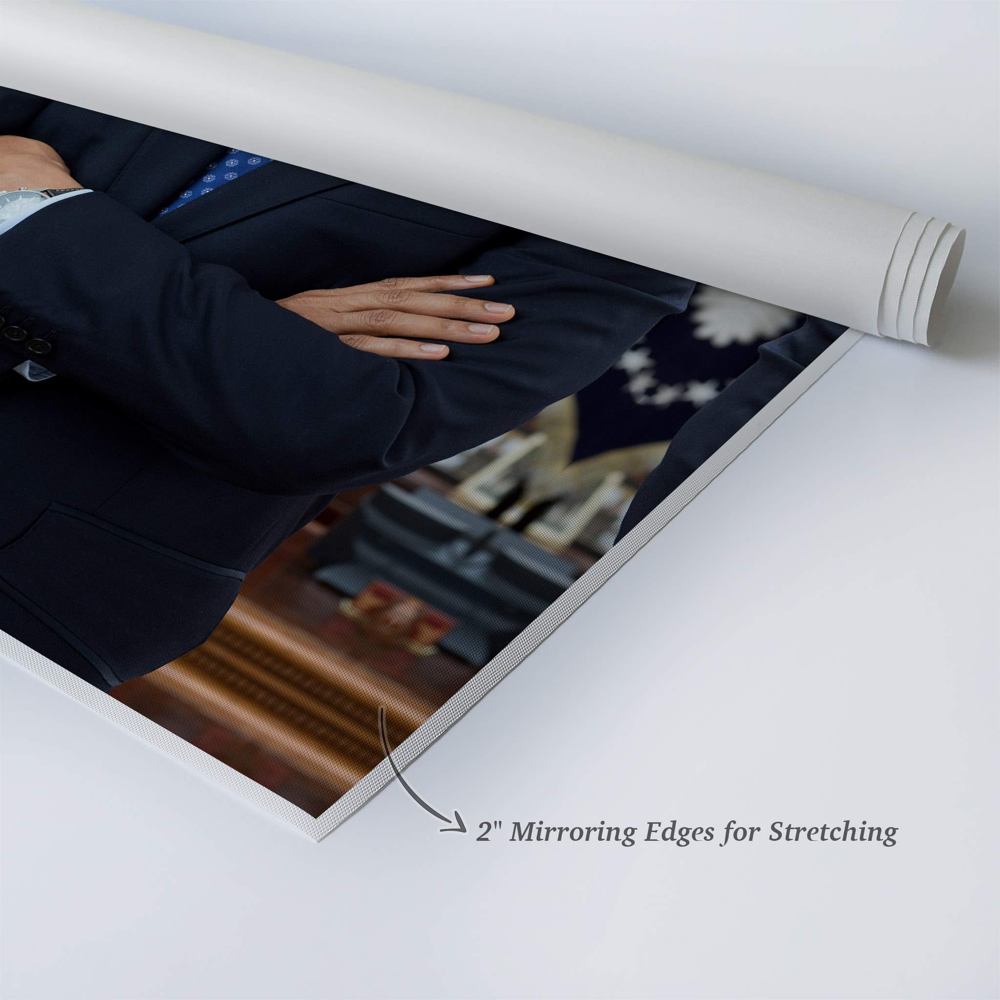 Smile Art Design 44Th President Of The United States Of America Barack Obama Portrait Canvas Wall Art Print American History Pol