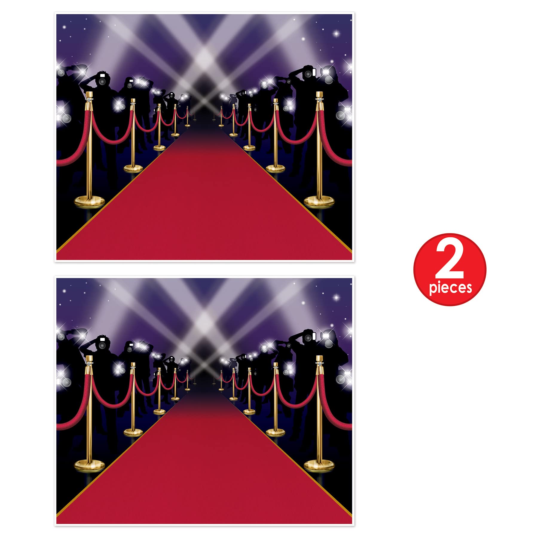 Red Carpet Insta Mural Photo Backdrop Pack of 2