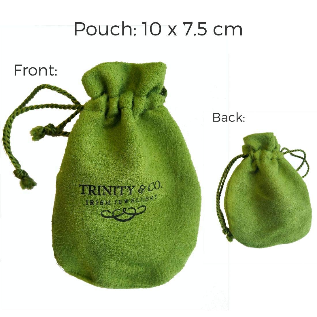 Antique Magnet Of Large Shamrock And Gold Ireland Text And Small Shamrock Design