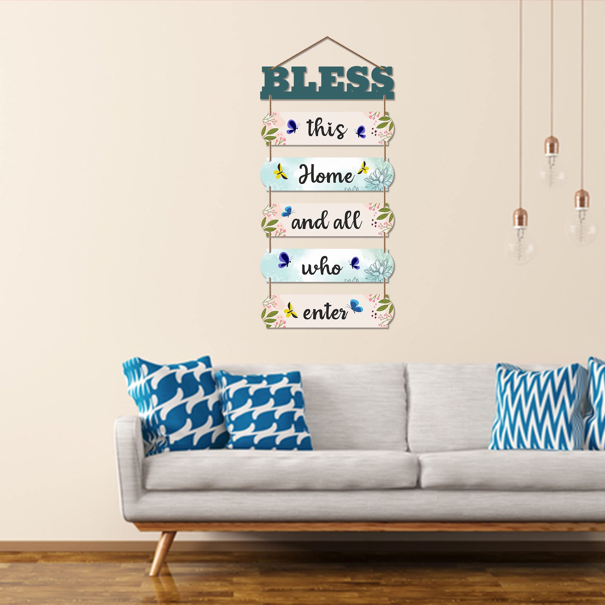 Artvibes Home Quote Decorative Wall Art Wooden Hanger for Livingroom, Bedroom | Gifts | Hangings Decoration | Modern Decor Items