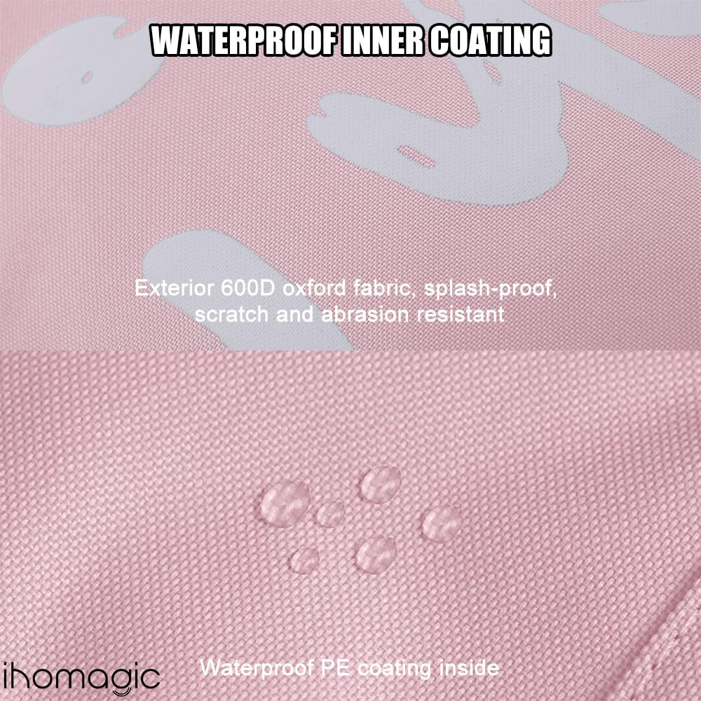 Ihomagic Laundry Hamper With Handles, 95 L, Freestanding Laundry Container, Foldable, Laundry Bag With Smiley Pattern For Dirty