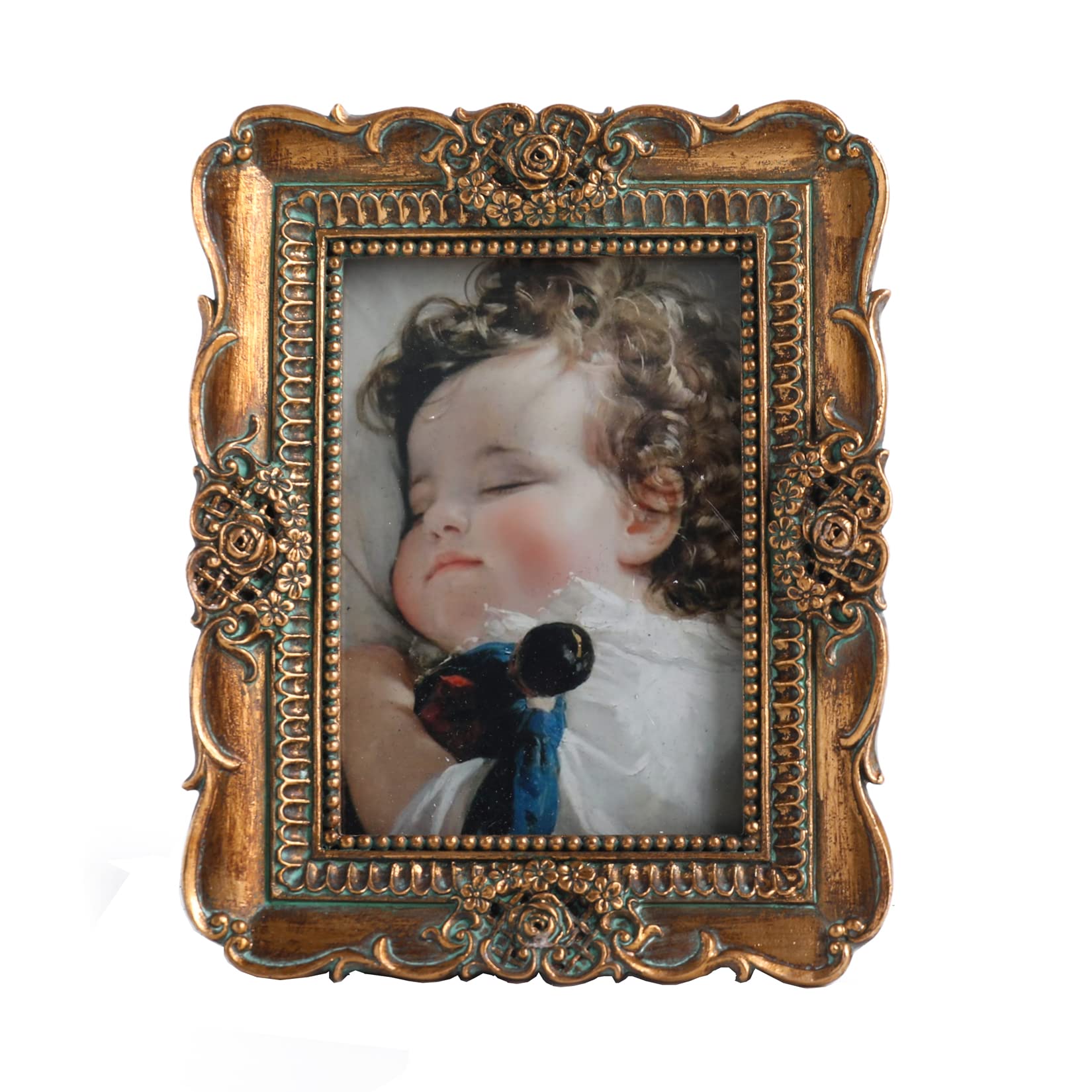 VINLIFE Vintage Picture Frames 2.5 x 3.5 Wallet Size Picture Frames Small Picture Frames 2.5 x 3.5 Antique Frames Gallery Wall A