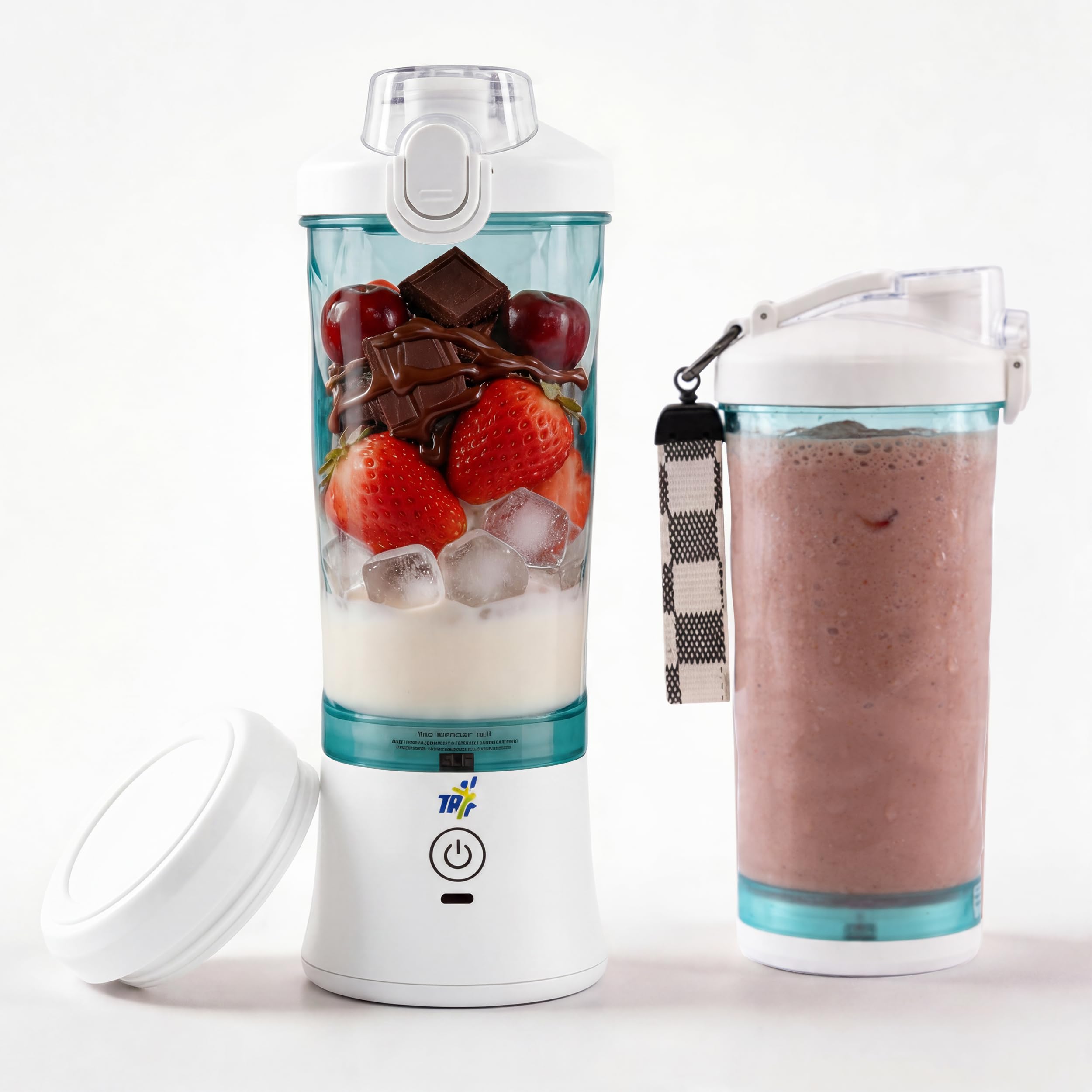 Tr6 Blendmate Ultra Travel & Gym Portable Blender With Sipper Lid | 600Ml Usb Rechargeable Smoothie Blender | 230W Motor | 4000M