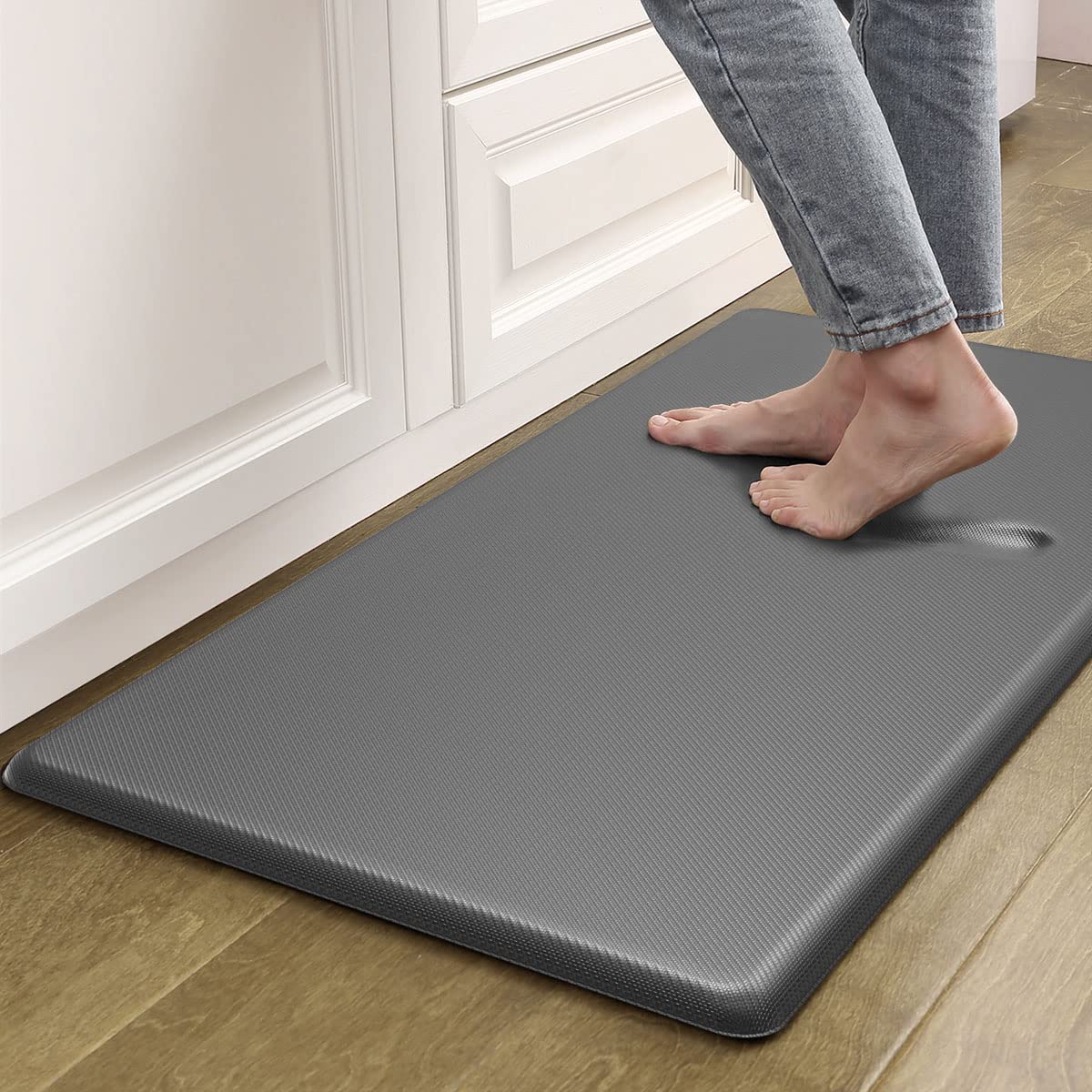 Artnice Kitchen Floor Mats Cushioned Anti Fatigue Mat, Waterproof Standing Desk Mat, 0.75'' Heavy Duty Non-Slip Kitchen Rugs For